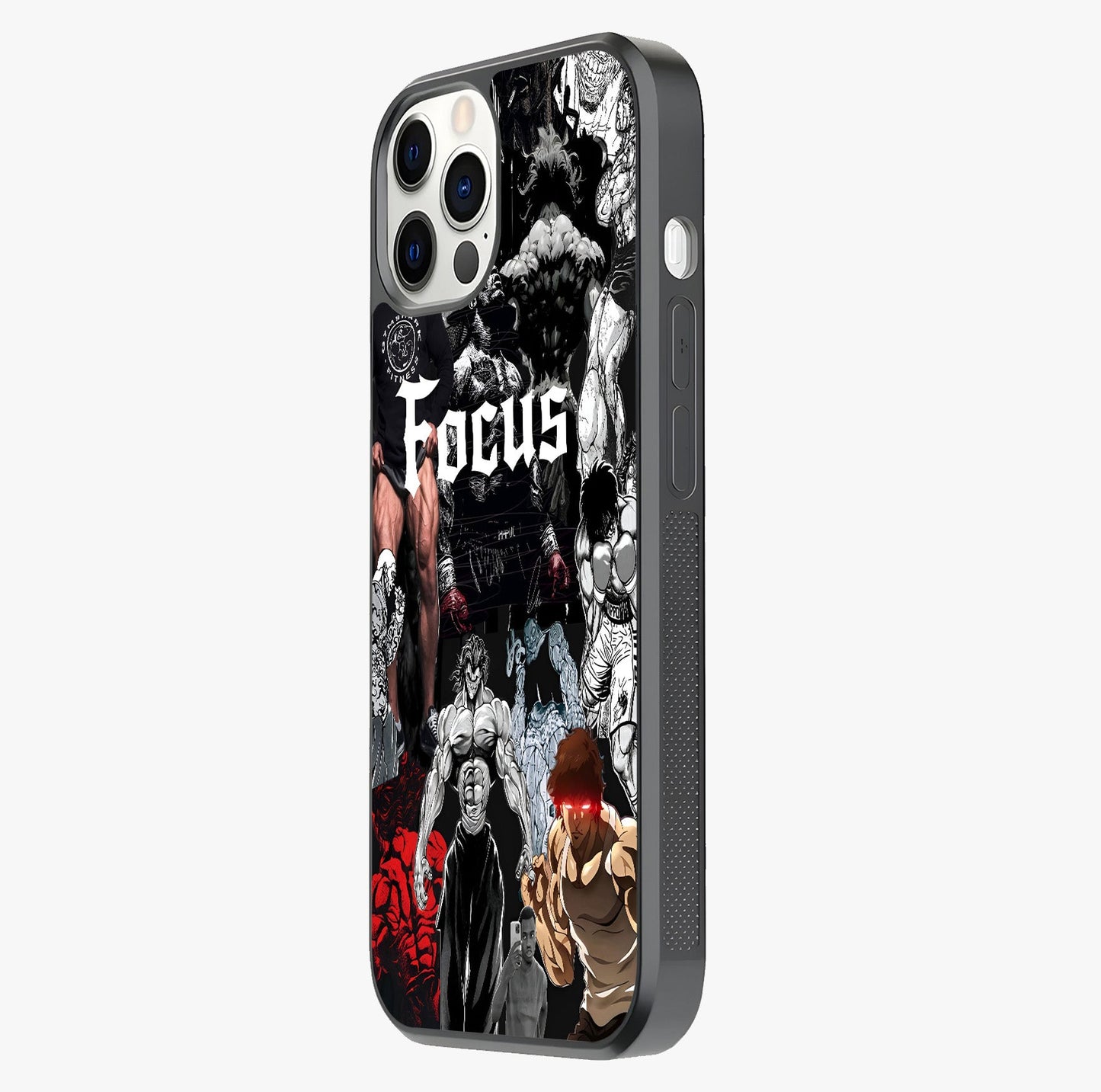 Relentless Power Focus Glass Case photographed in natural light showing reflective finish and design depth.