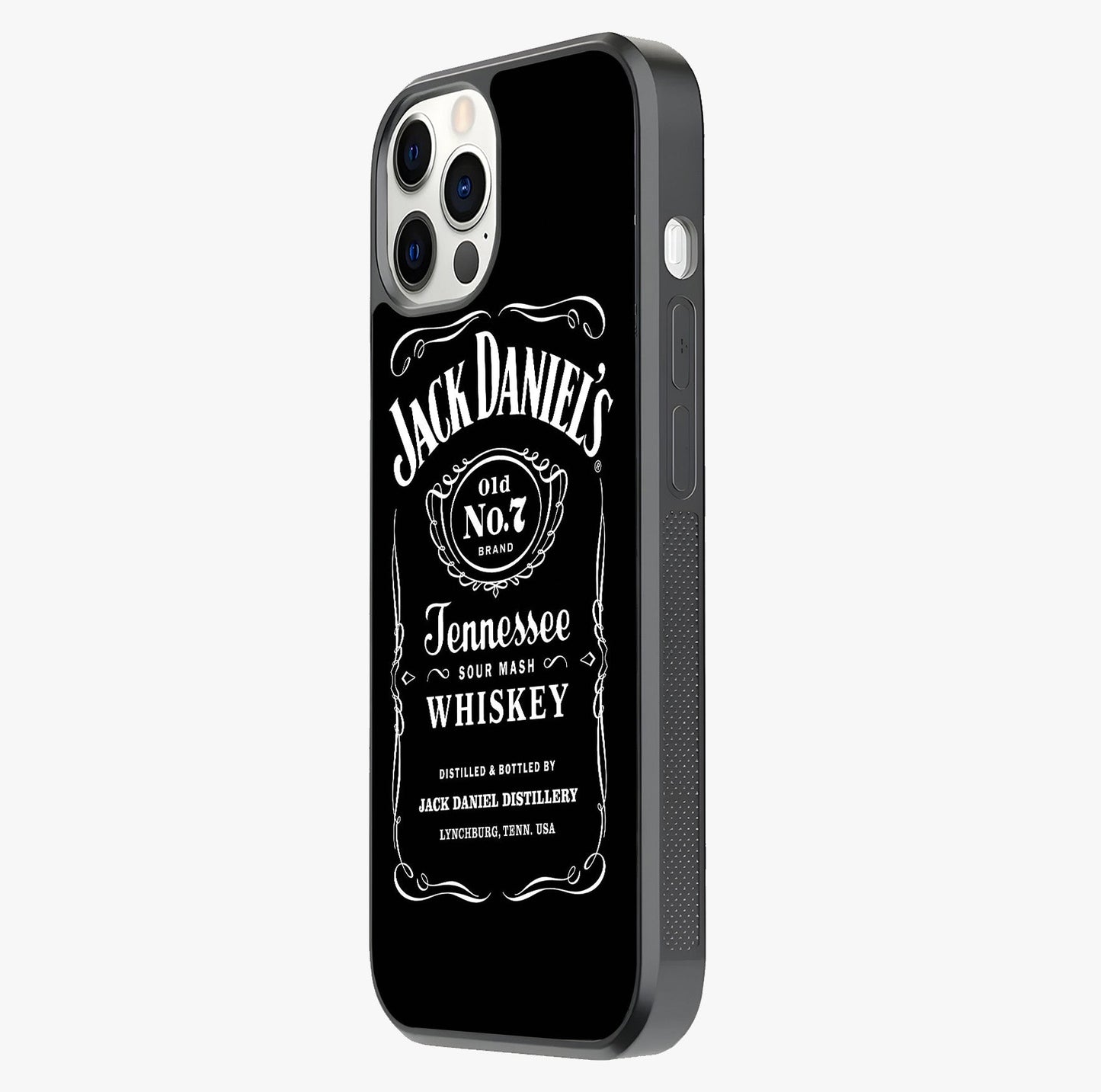 Vintage Whiskey Heritage Glass Case photographed in natural light showing reflective finish and design depth.