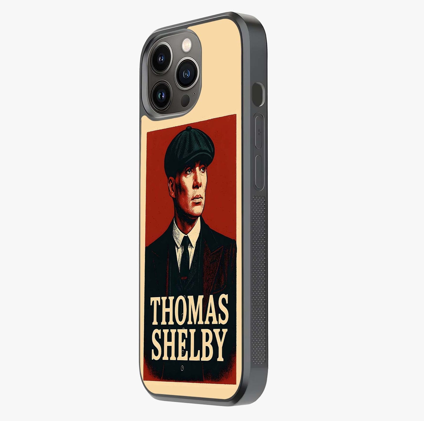Vintage Mafia Authority Glass Case photographed in natural light showing reflective finish and design depth.