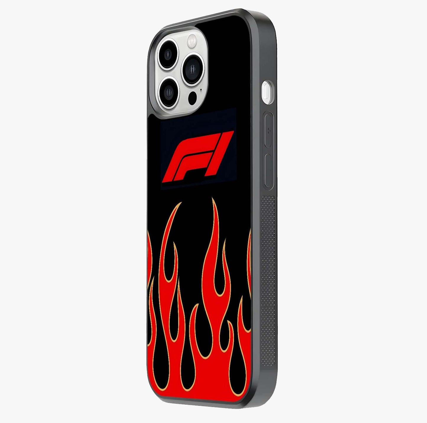Fire F11 Glass Case photographed in natural light showing reflective finish and design depth.