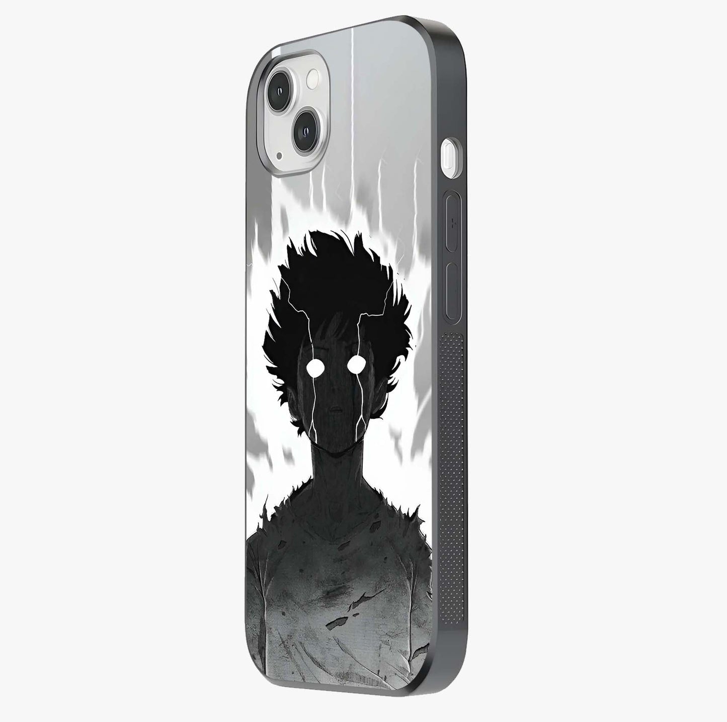 Awakened Inner Rage Glass Case photographed in natural light showing reflective finish and design depth.