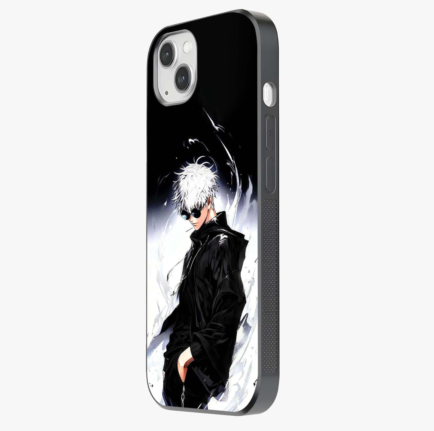 Limitless Shadow King Glass Case photographed in natural light showing reflective finish and design depth.
