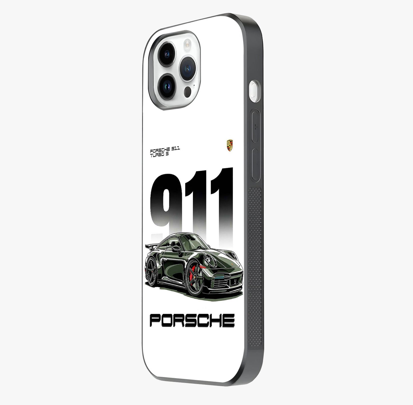 911 Turbo Dominance Glass Case photographed in natural light showing reflective finish and design depth.