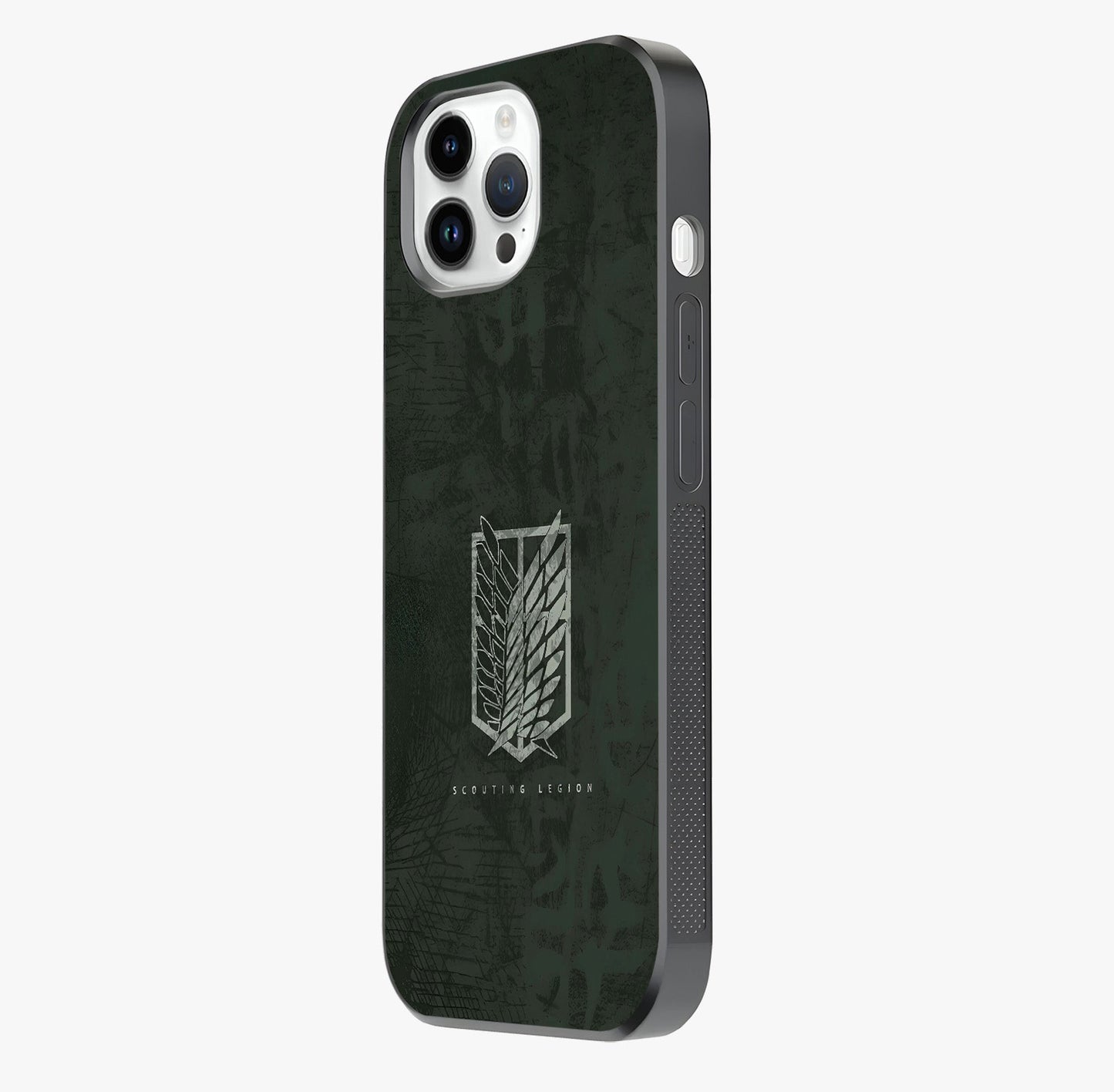 Wings Of Freedom Glass Case photographed in natural light showing reflective finish and design depth.