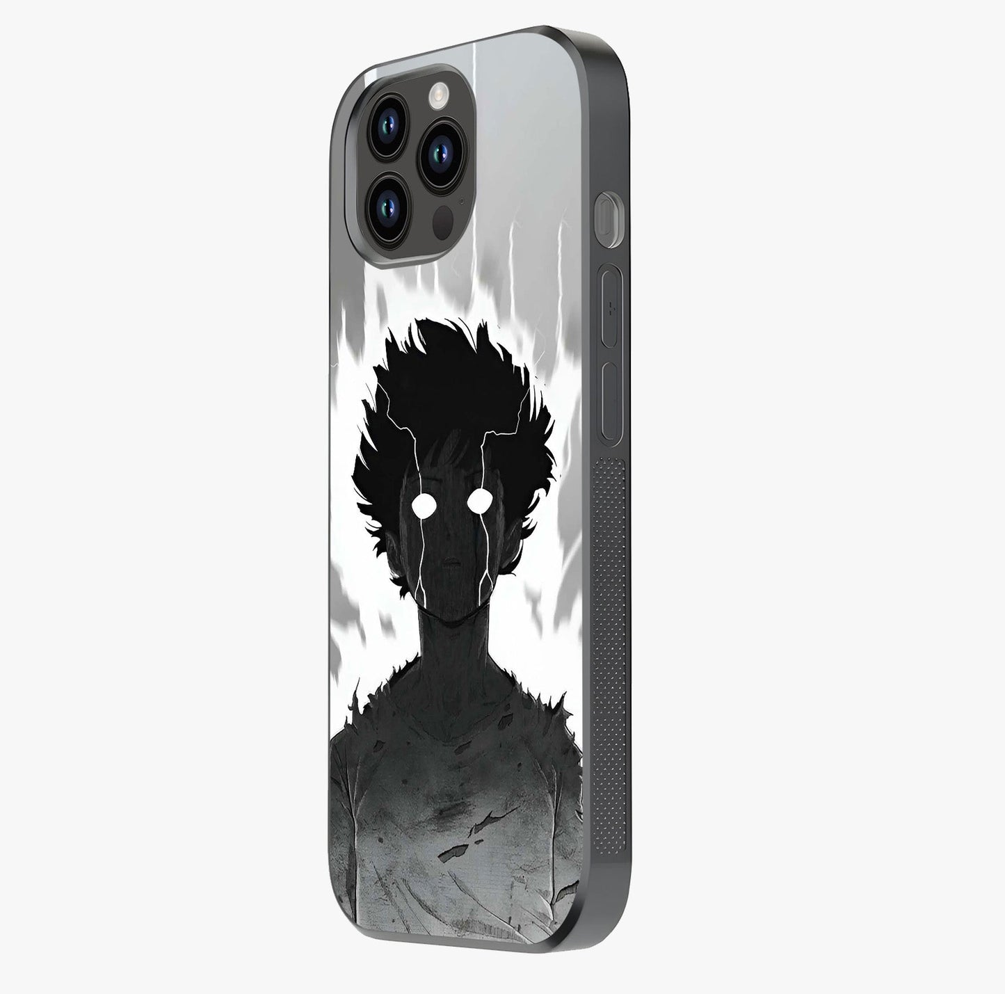 Awakened Inner Rage Glass Case photographed in natural light showing reflective finish and design depth.