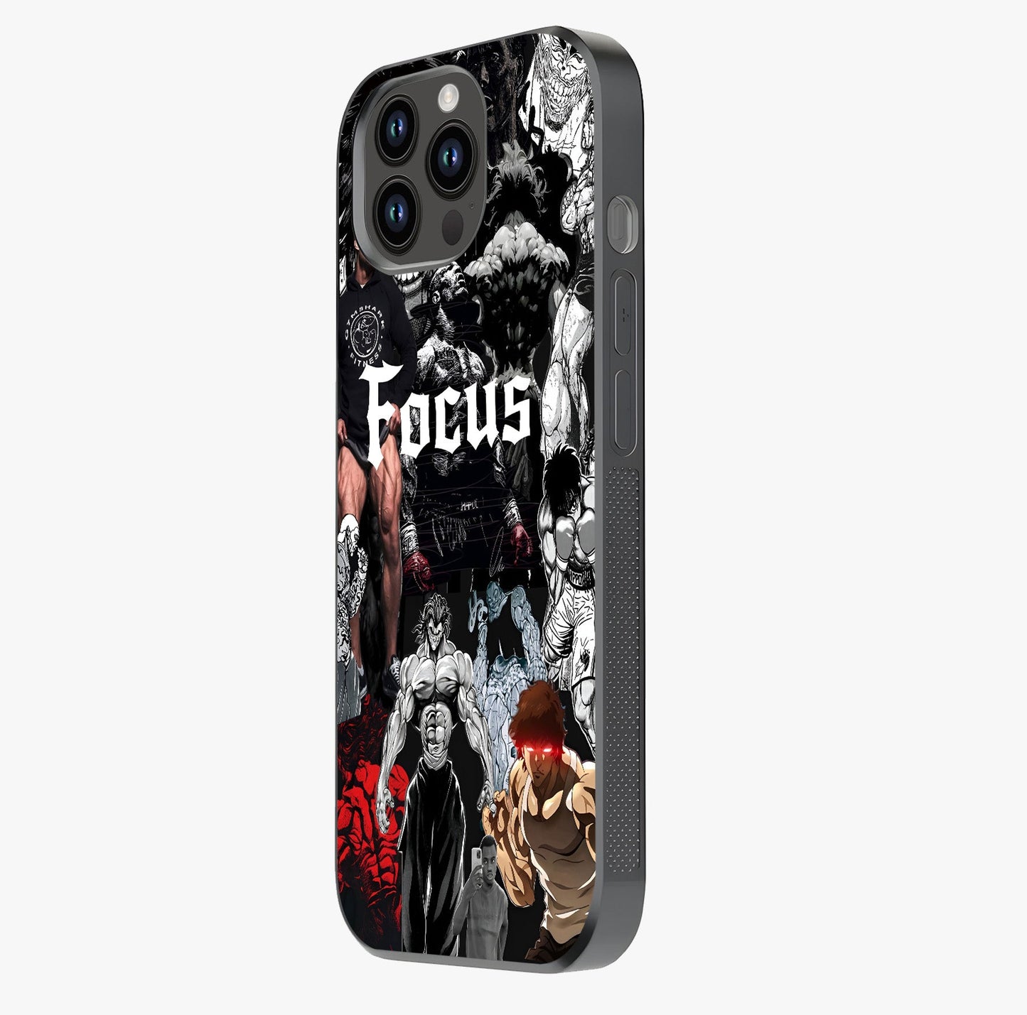 Relentless Power Focus Glass Case photographed in natural light showing reflective finish and design depth.