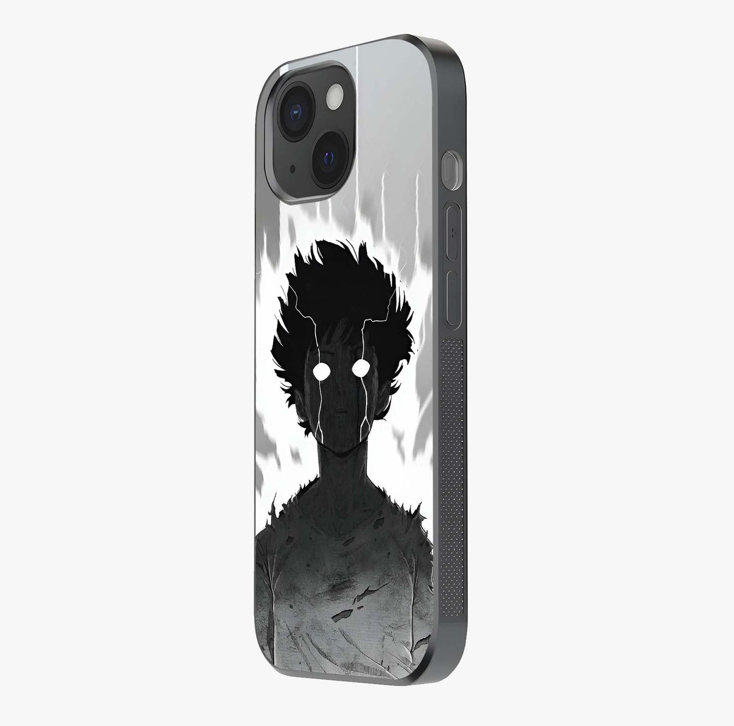 Awakened Inner Rage Glass Case photographed in natural light showing reflective finish and design depth.