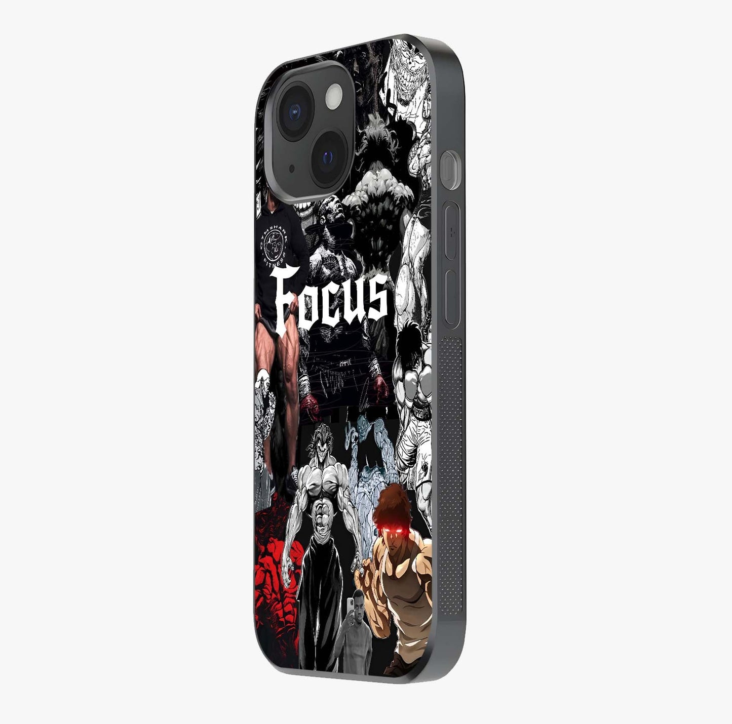 Relentless Power Focus Glass Case photographed in natural light showing reflective finish and design depth.