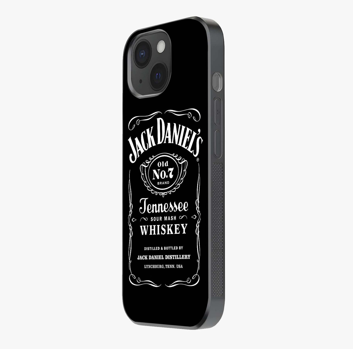 Vintage Whiskey Heritage Glass Case photographed in natural light showing reflective finish and design depth.