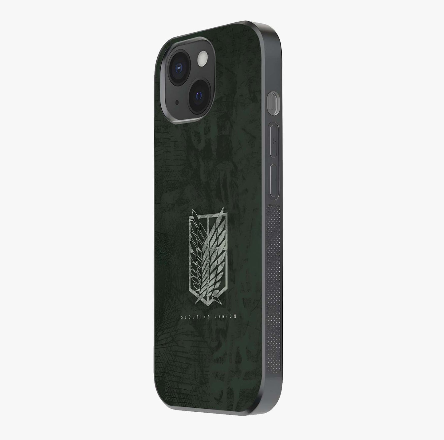 Wings Of Freedom Glass Case photographed in natural light showing reflective finish and design depth.