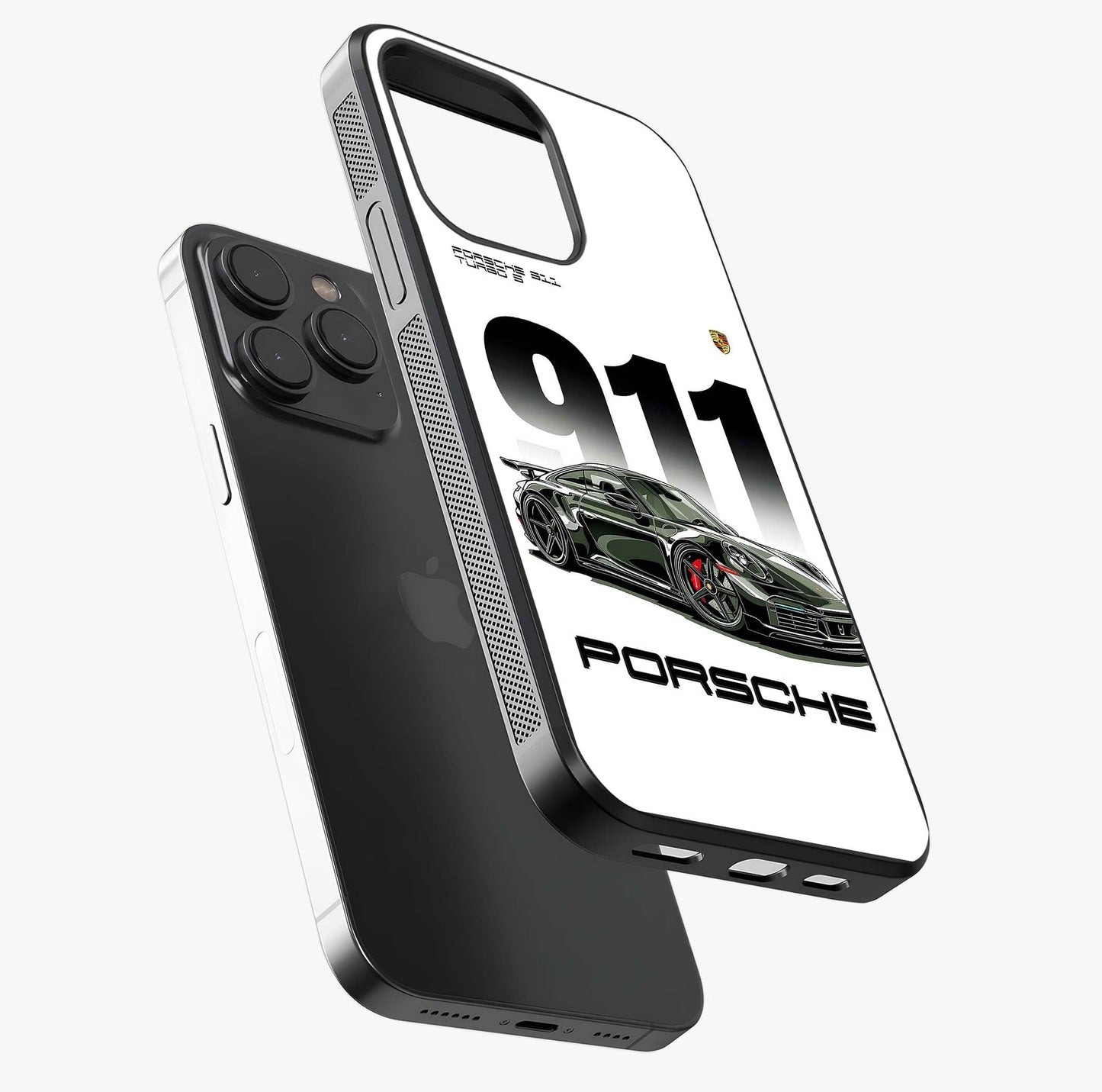 911 Turbo Dominance Glass Case photographed in natural light showing reflective finish and design depth.