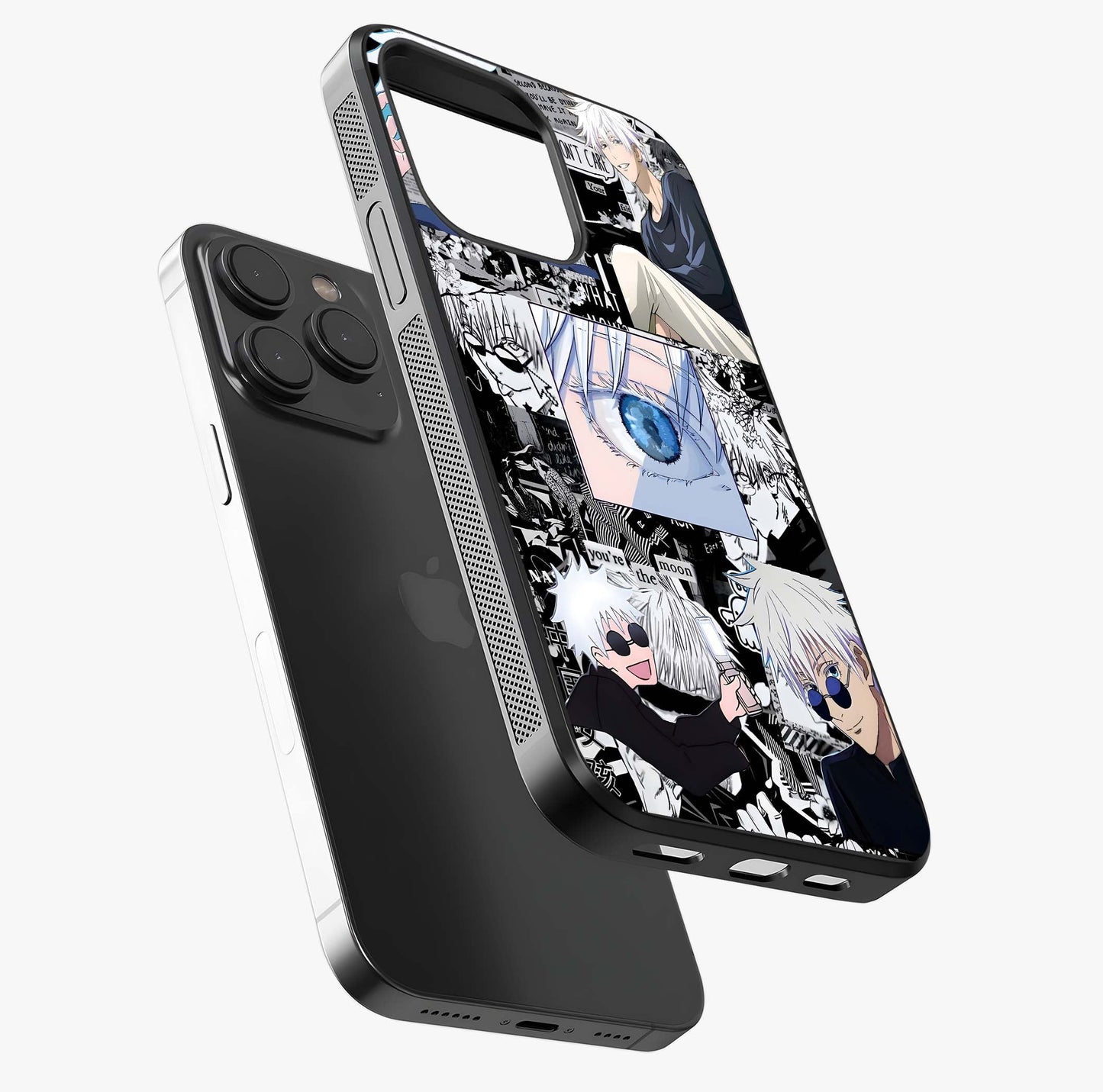 Infinity Sorcerer Chaos Glass Case photographed in natural light showing reflective finish and design depth.