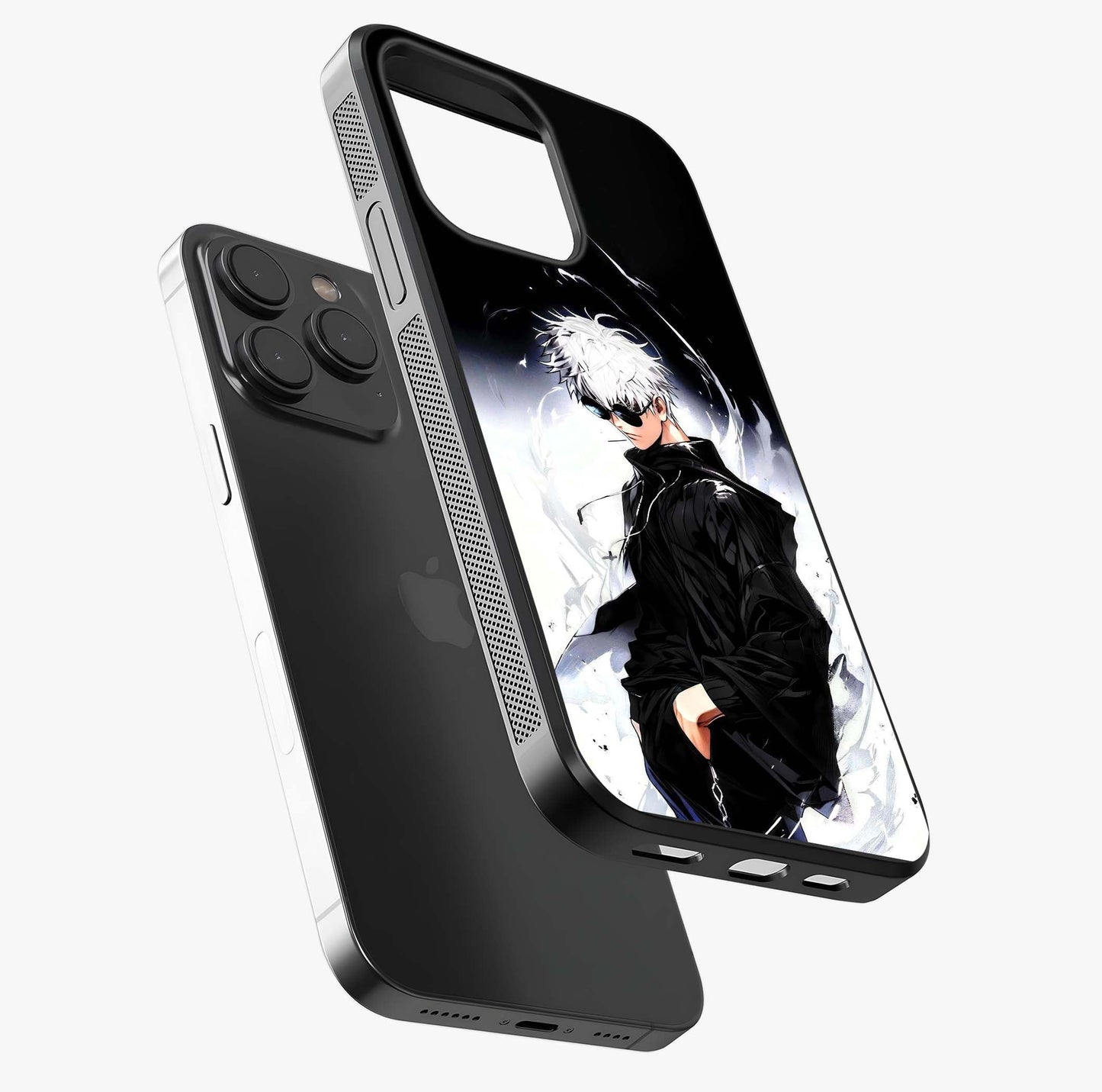 Limitless Shadow King Glass Case photographed in natural light showing reflective finish and design depth.