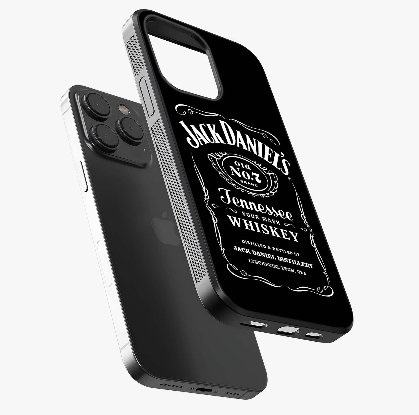 Vintage Whiskey Heritage Glass Case photographed in natural light showing reflective finish and design depth.