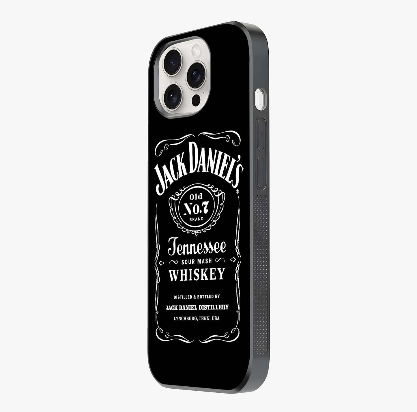Vintage Whiskey Heritage Glass Case photographed in natural light showing reflective finish and design depth.