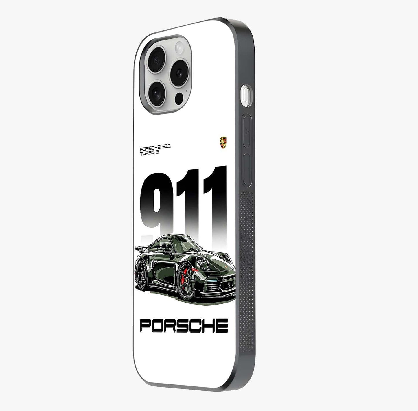 911 Turbo Dominance Glass Case photographed in natural light showing reflective finish and design depth.