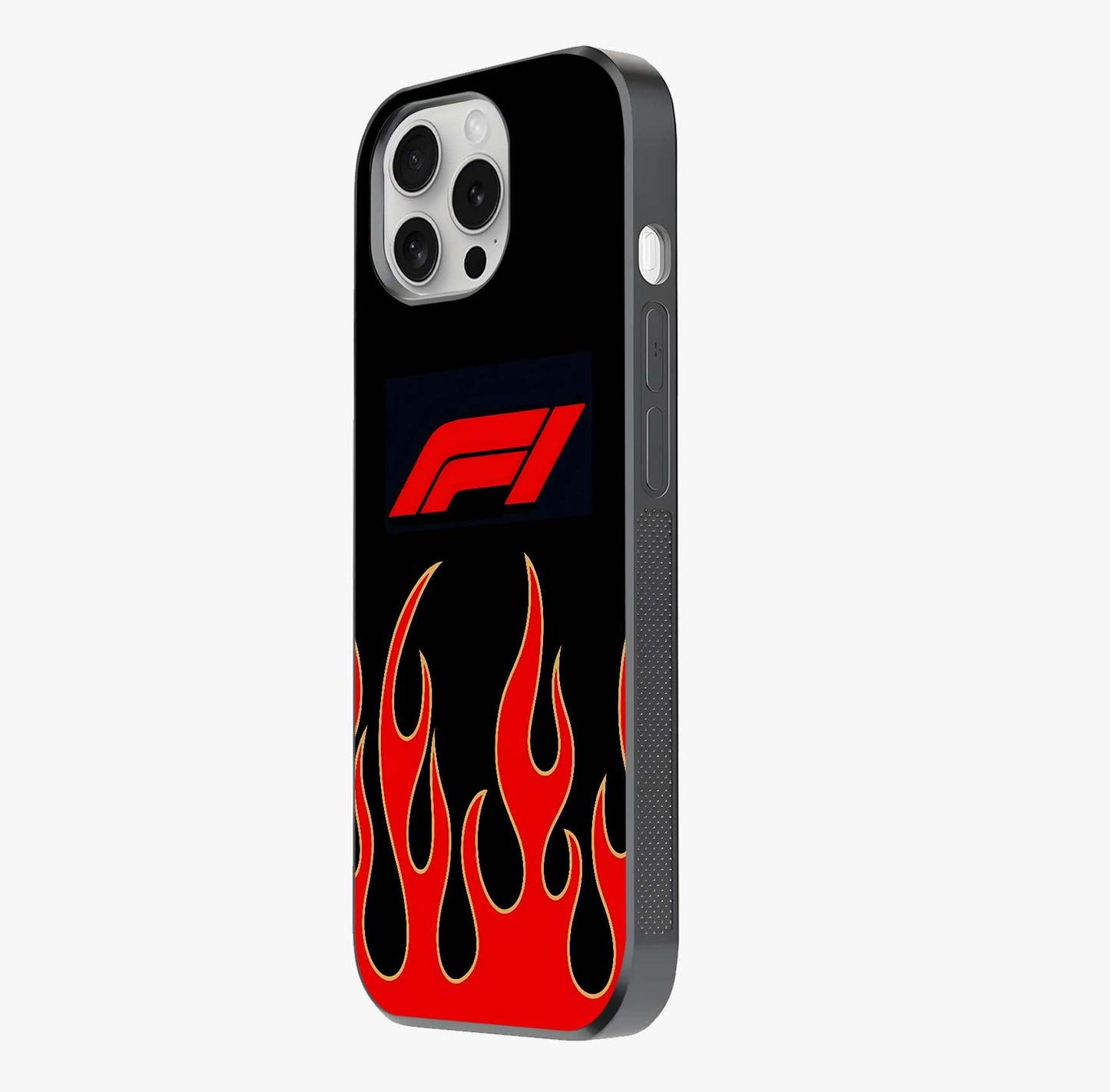 Fire F11 Glass Case photographed in natural light showing reflective finish and design depth.