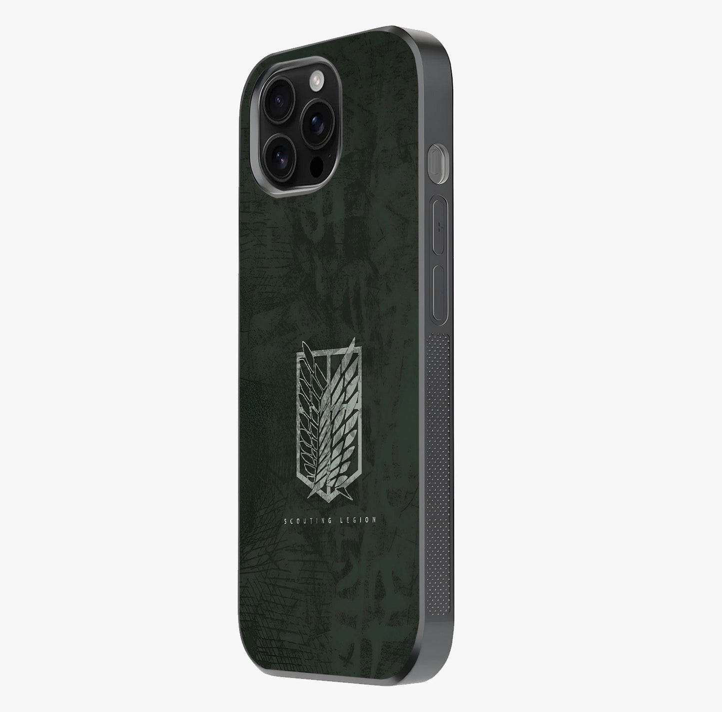 Wings Of Freedom Glass Case photographed in natural light showing reflective finish and design depth.