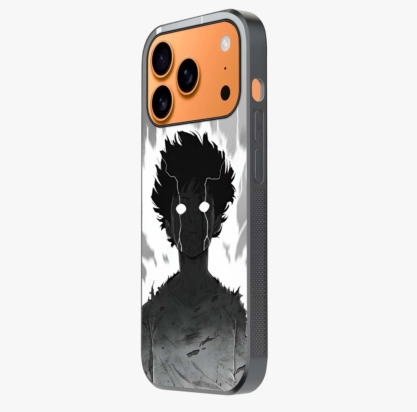 Awakened Inner Rage Glass Case photographed in natural light showing reflective finish and design depth.
