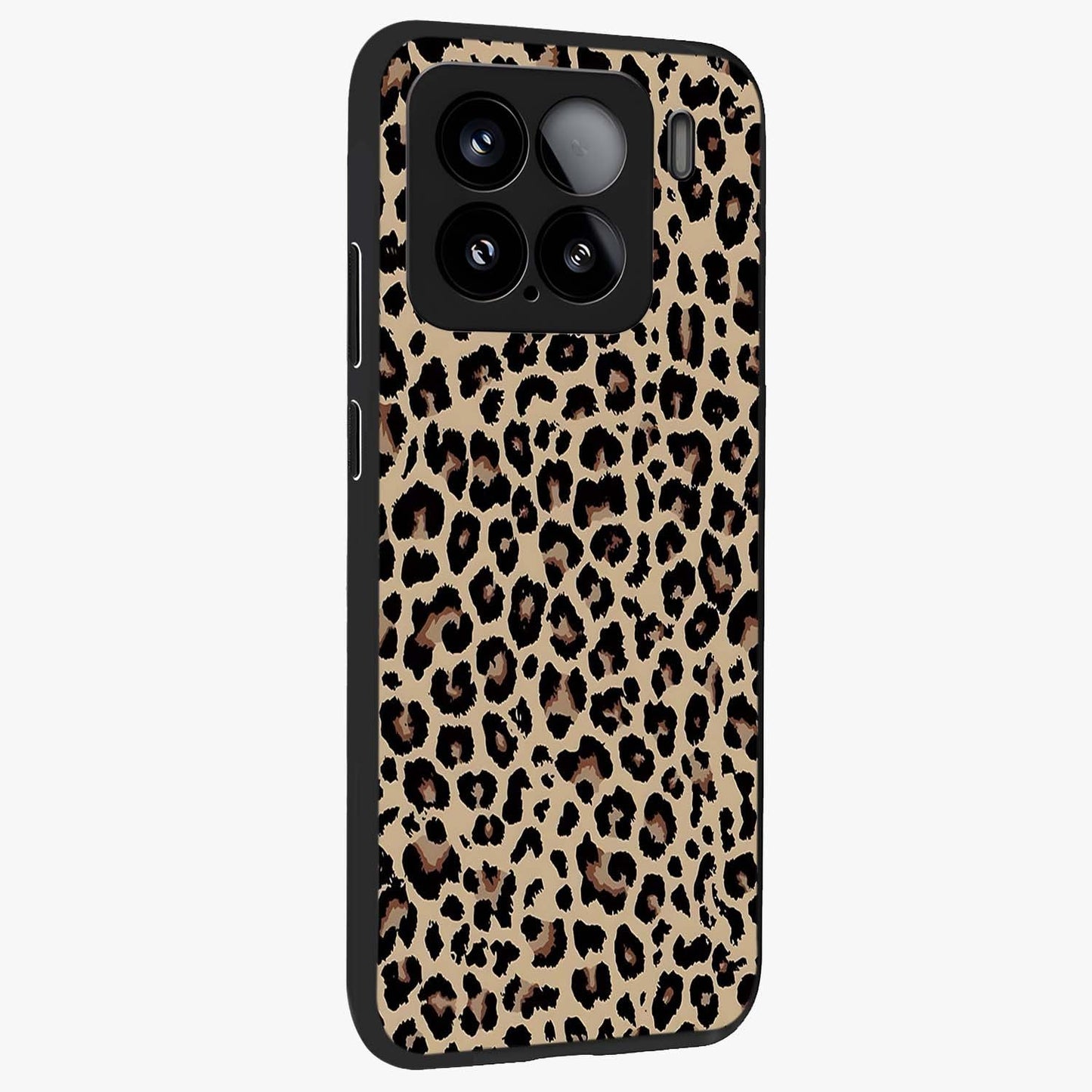 Savage Chic Pattern Glass Case upright view showcasing trendy decorative artwork with edgy fashion theme.