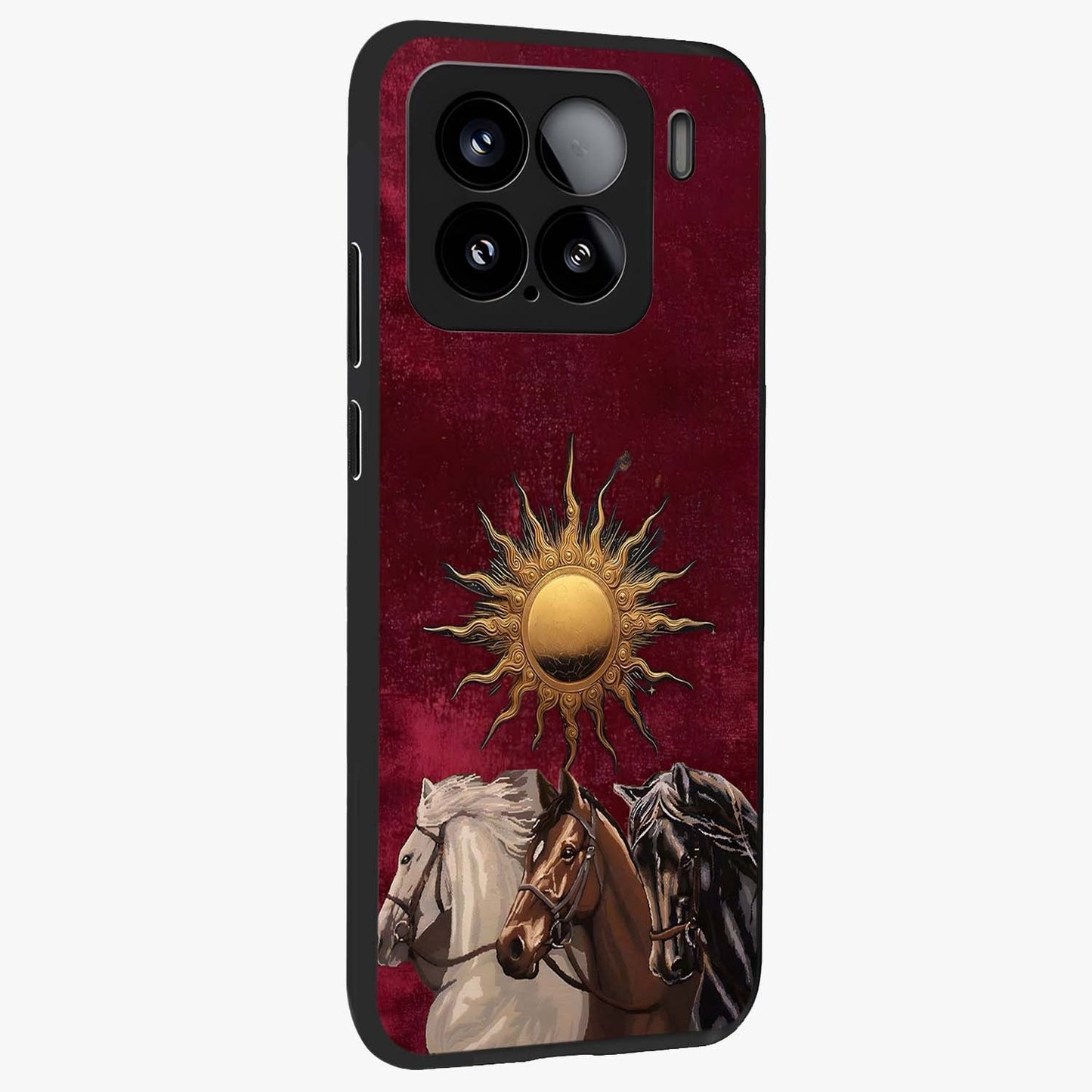 Solar Riders Glass Case upright view showcasing energetic rider artwork with bold adventure theme.