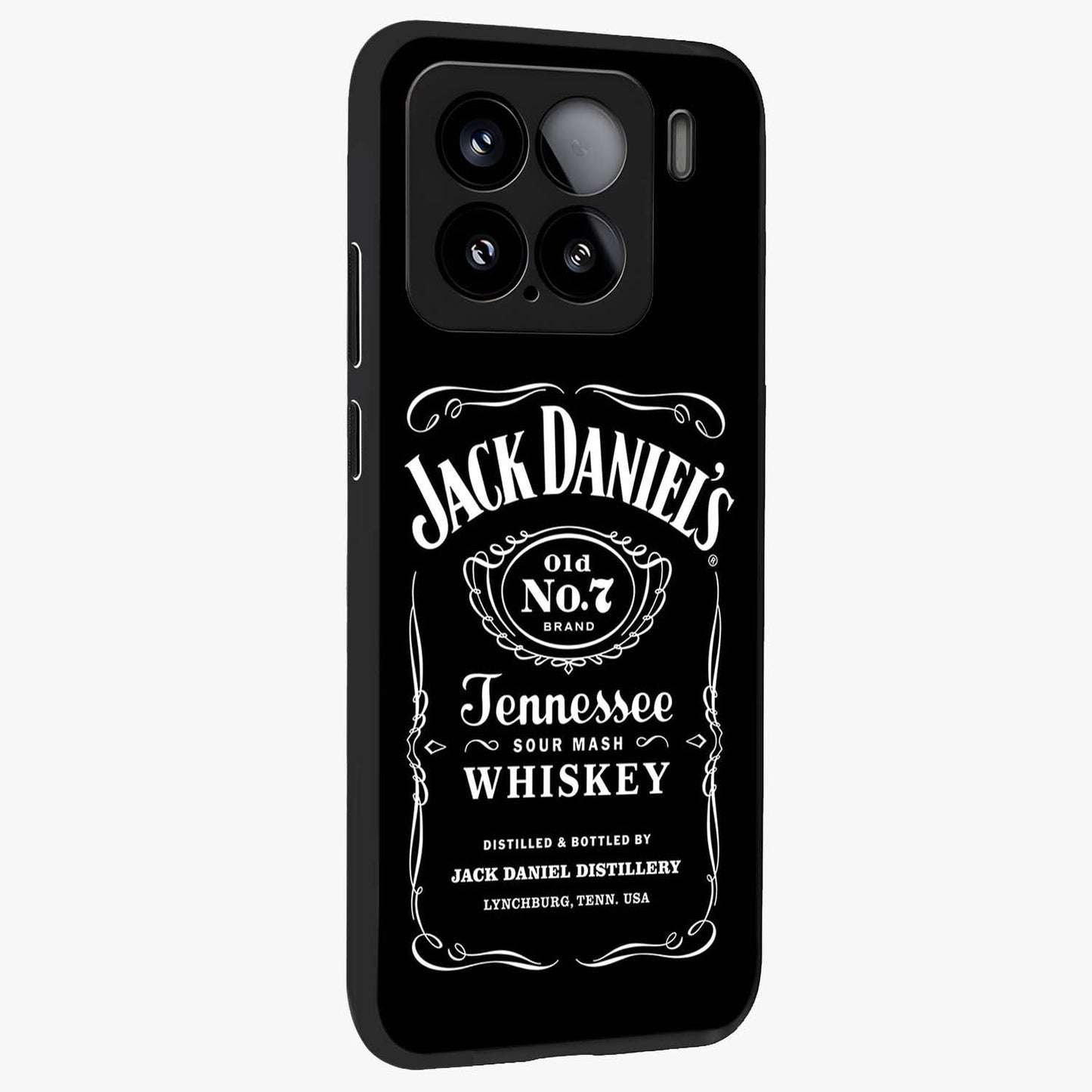 Vintage Whiskey Heritage Glass Case upright view showcasing stylish vintage whiskey artwork with timeless bar culture theme.