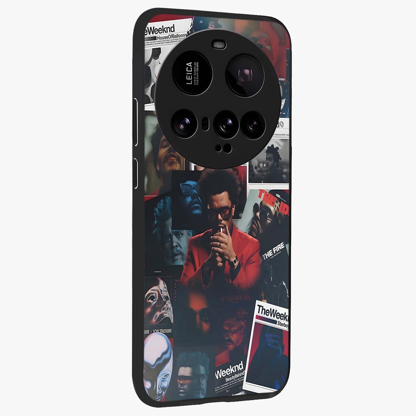 The Weeknd Glass Case upright view showcasing bold music themed artwork with contemporary artistic style.