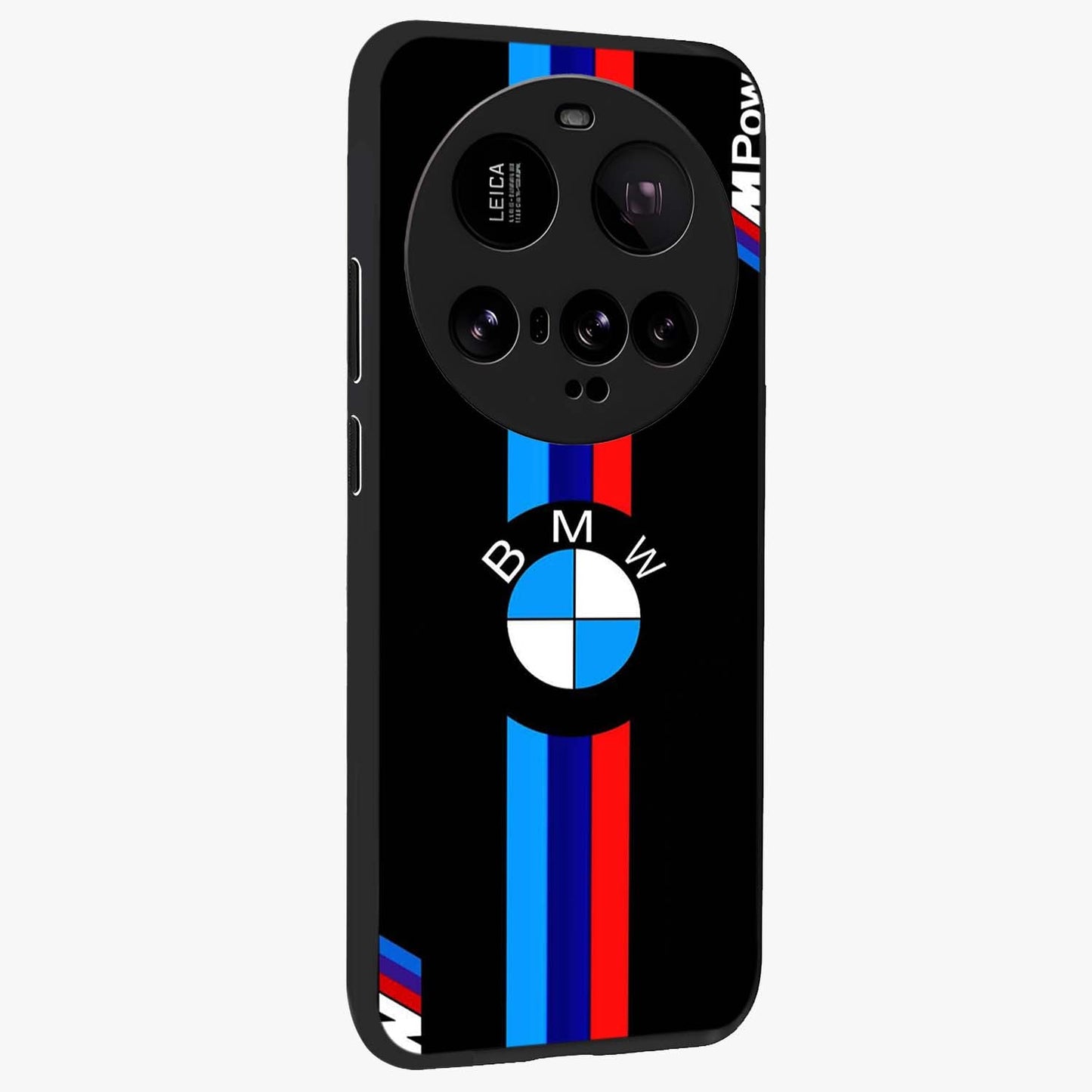 Turbo BMW Beast Glass Case upright view showcasing powerful car artwork with modern motorsport theme.