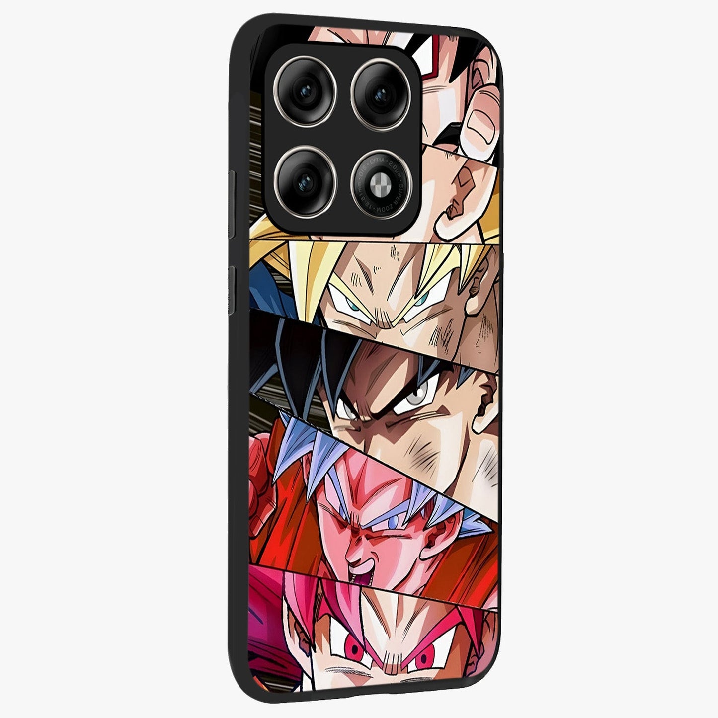Anime Character Glass Case upright view showcasing expressive anime artwork with bold graphic style.