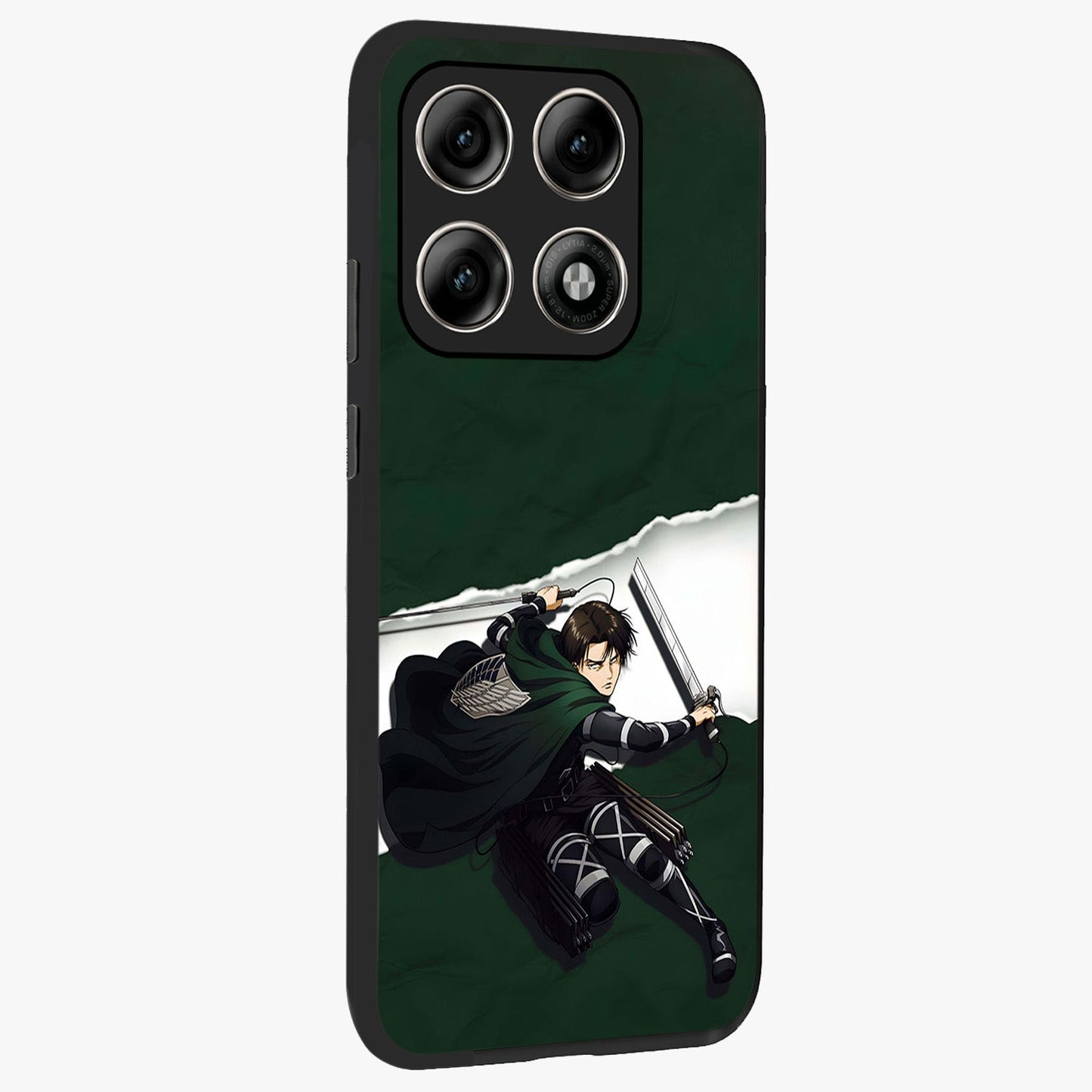 Emerald War Vanguard Glass Case upright view showcasing dramatic warrior artwork with bold fantasy theme.