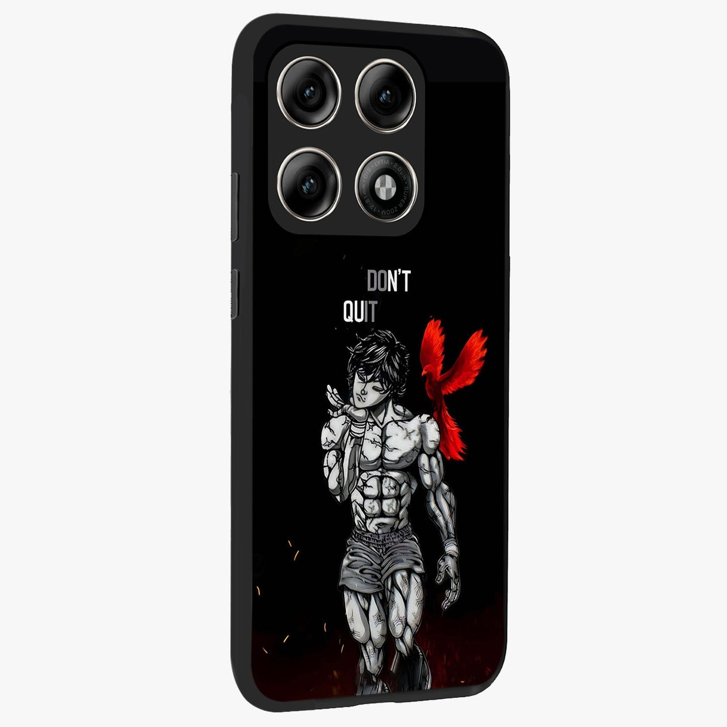Rise Beyond Limits Glass Case upright view showcasing powerful inspirational artwork with uplifting theme.