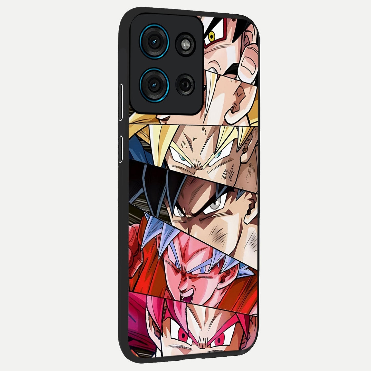 Anime Character Glass Case upright view showcasing expressive anime artwork with bold graphic style.
