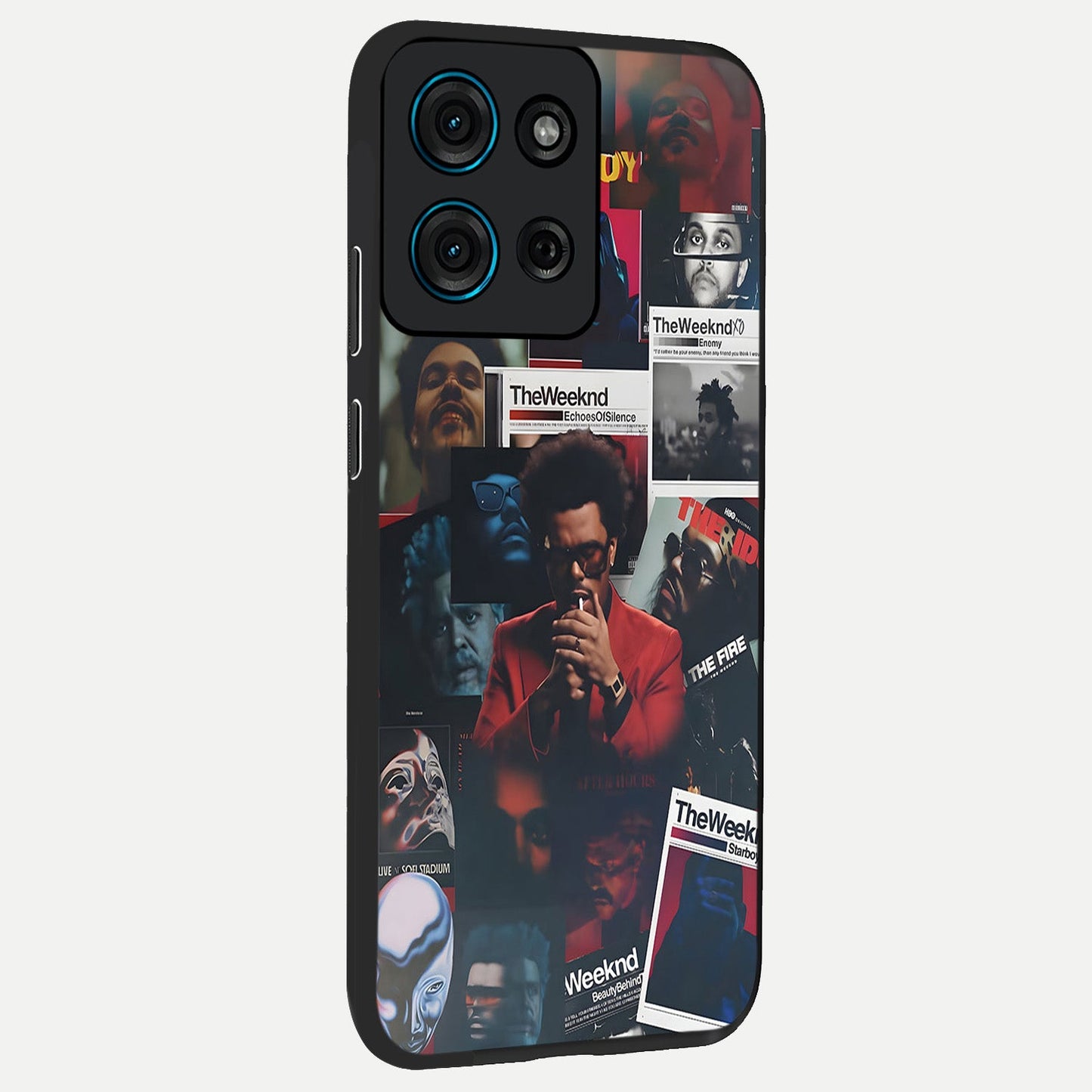 The Weeknd Glass Case upright view showcasing bold music themed artwork with contemporary artistic style.
