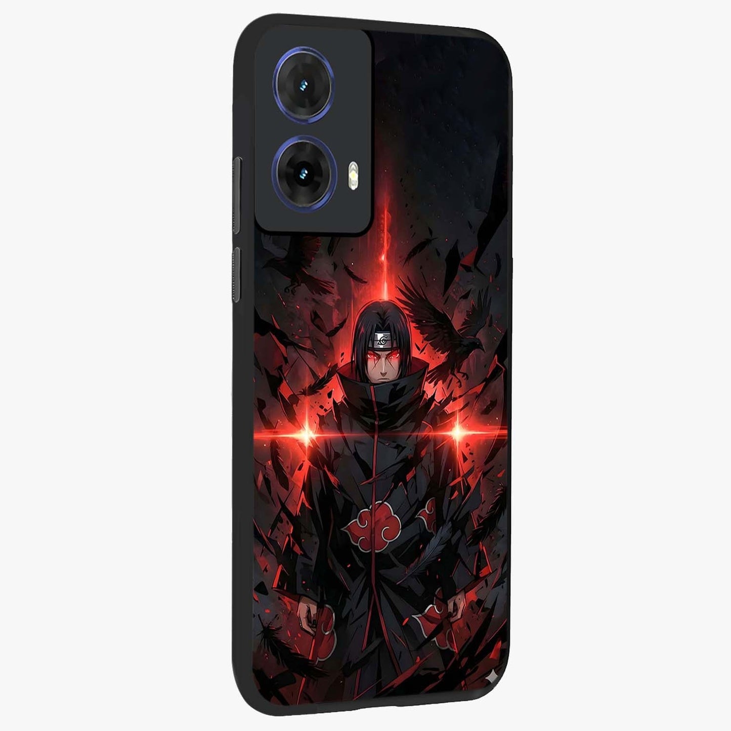 Focus Mode On Glass Case upright view showcasing strong typography statement with sleek motivational theme.