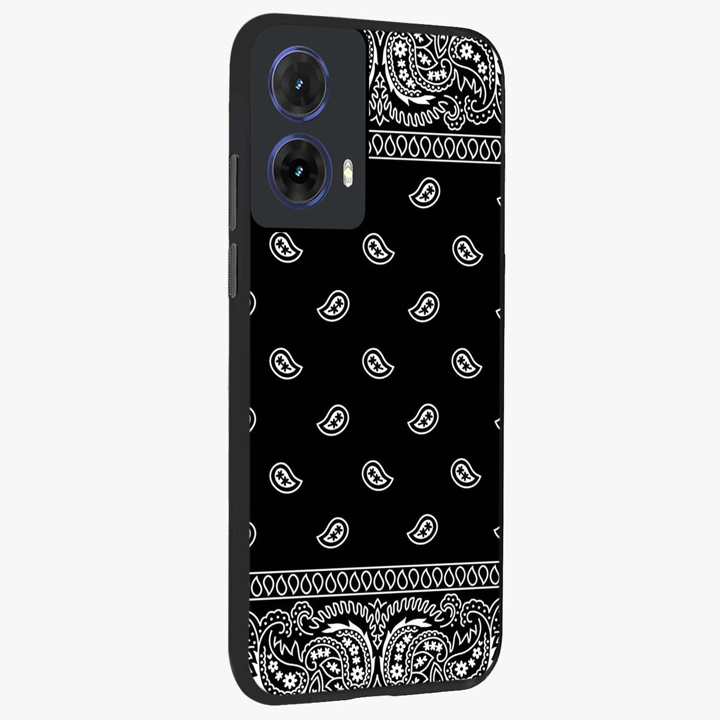 Retro Rebel Threads Glass Case upright view showcasing stylish vintage artwork with bold retro theme.