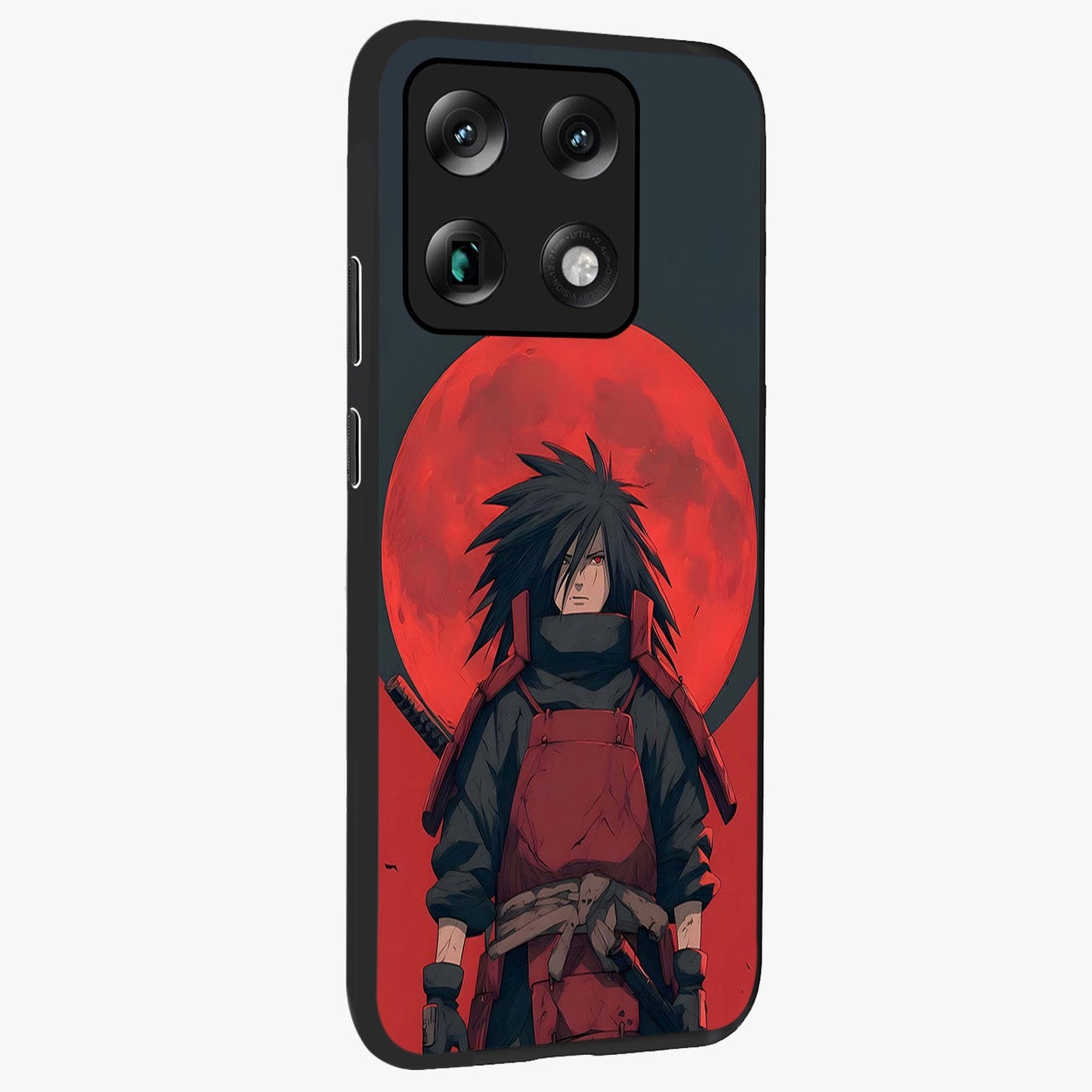 Crimson Moon Warlord Glass Case upright view showcasing powerful warlord artwork with dark celestial theme.