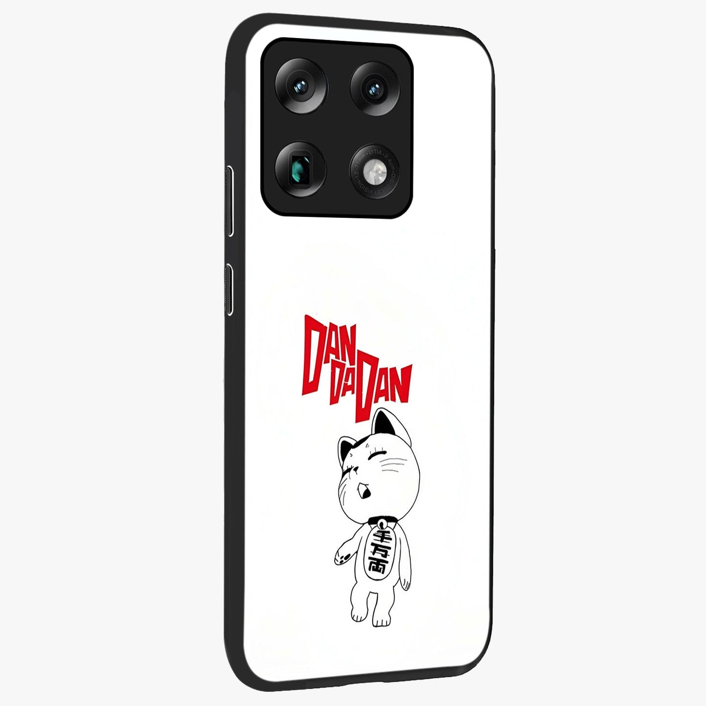 Playful Spirit Charm Glass Case upright view showcasing vibrant charm artwork with fun artistic theme.