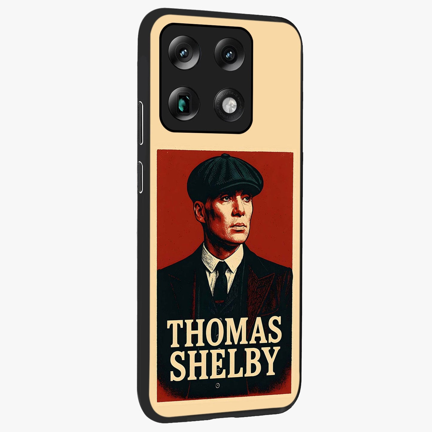 Vintage Mafia Authority Glass Case upright view showcasing dramatic vintage artwork with iconic authority theme.