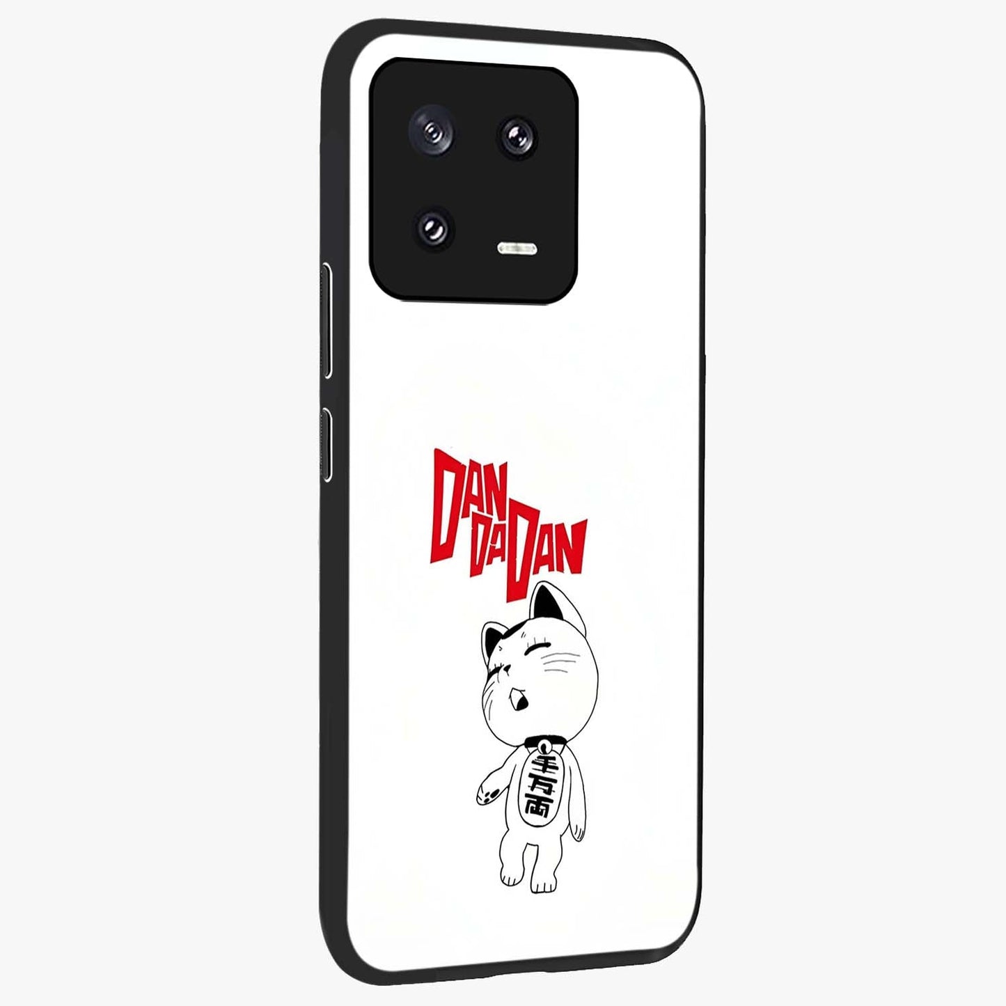 Playful Spirit Charm Glass Case upright view showcasing vibrant charm artwork with fun artistic theme.