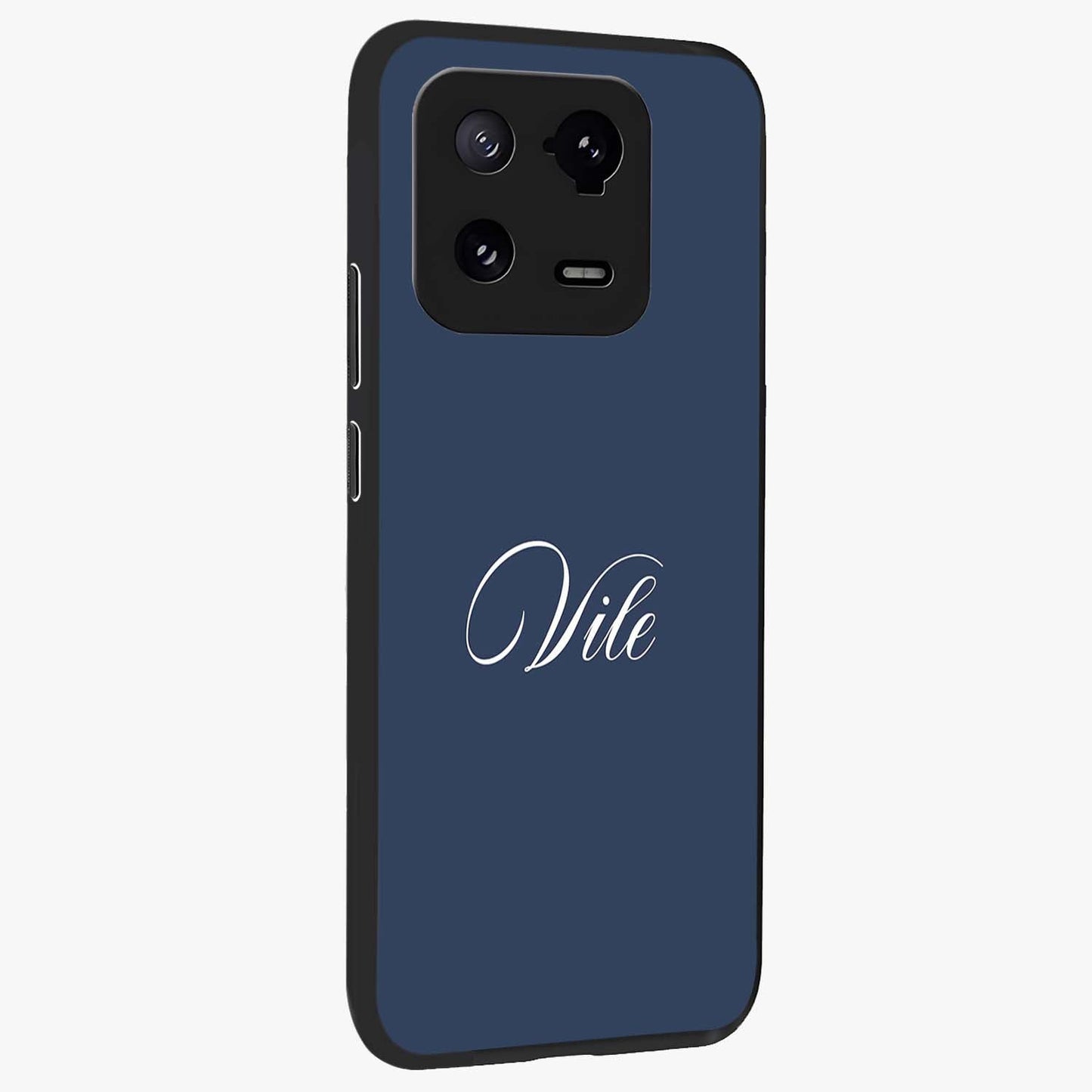 Blue Vintage Floral Pattern Glass Case displayed in angled mockup highlighting classic blue floral pattern and retro aesthetic design.
