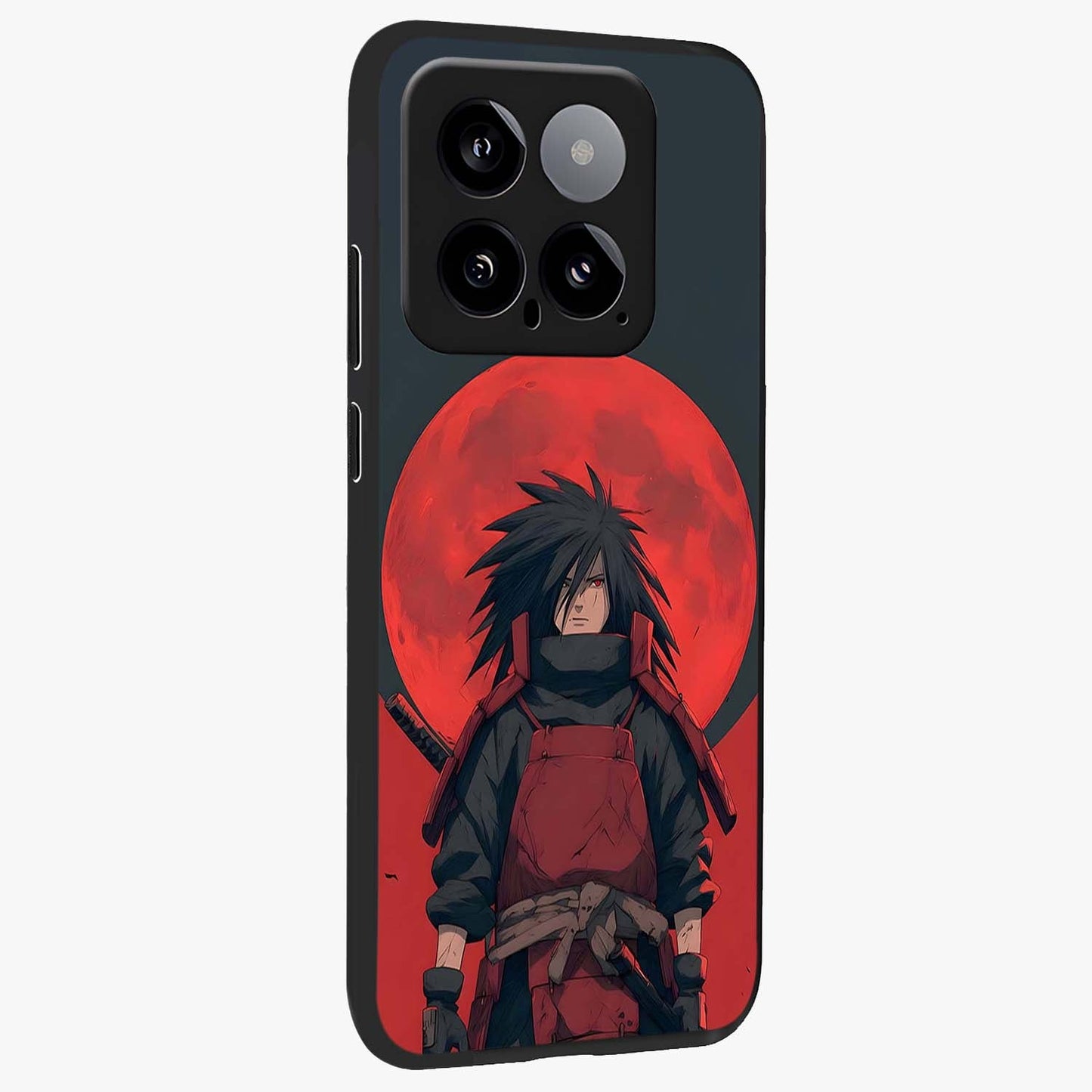 Crimson Moon Warlord Glass Case upright view showcasing powerful warlord artwork with dark celestial theme.