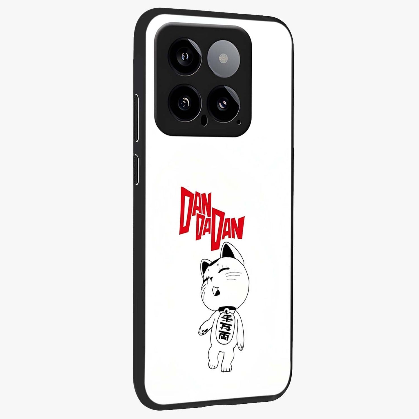 Playful Spirit Charm Glass Case upright view showcasing vibrant charm artwork with fun artistic theme.