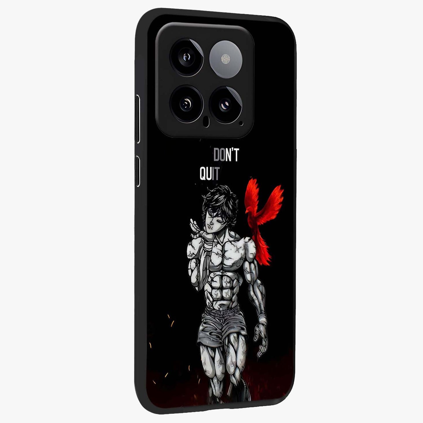 Rise Beyond Limits Glass Case upright view showcasing powerful inspirational artwork with uplifting theme.