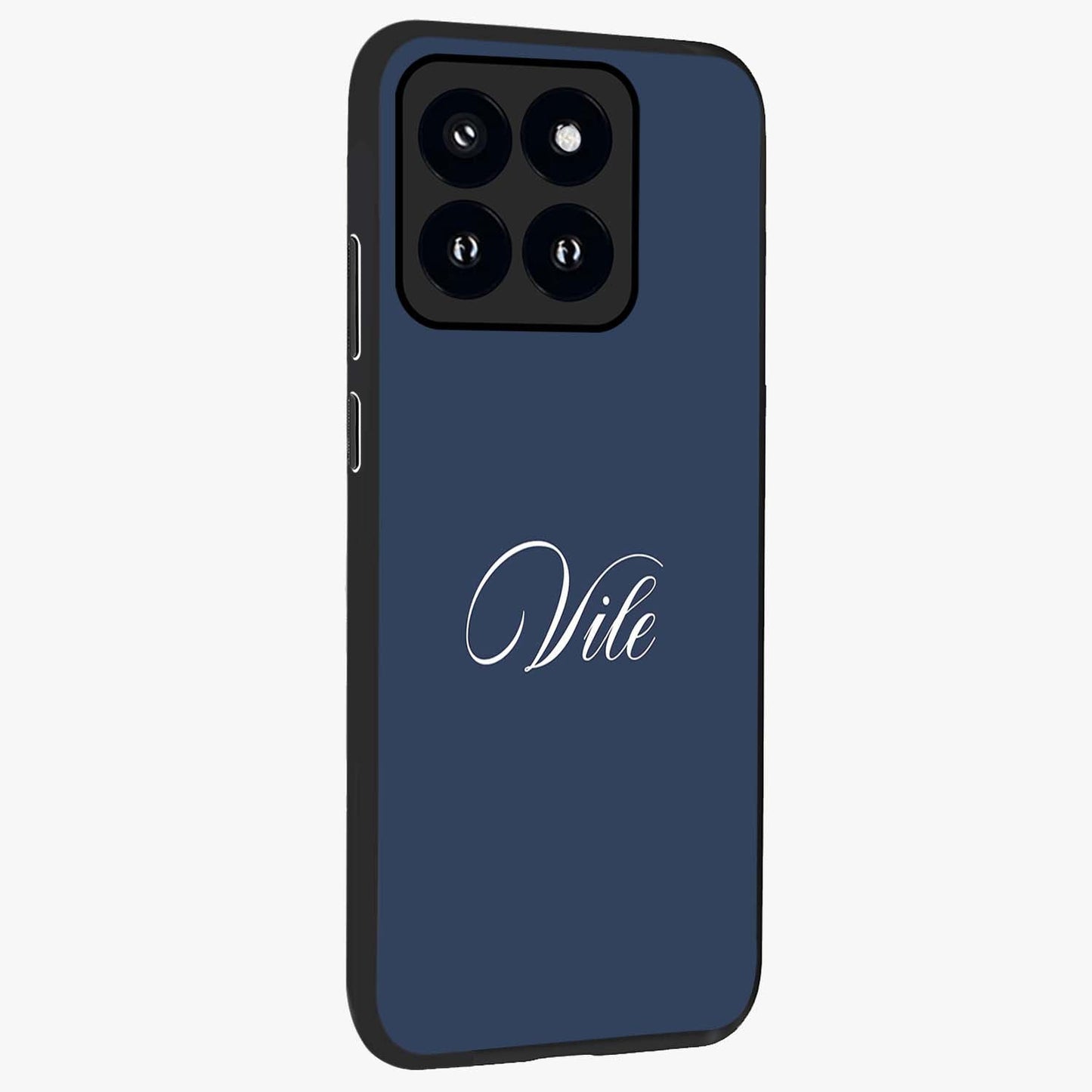 Blue Vintage Floral Pattern Glass Case displayed in angled mockup highlighting classic blue floral pattern and retro aesthetic design.