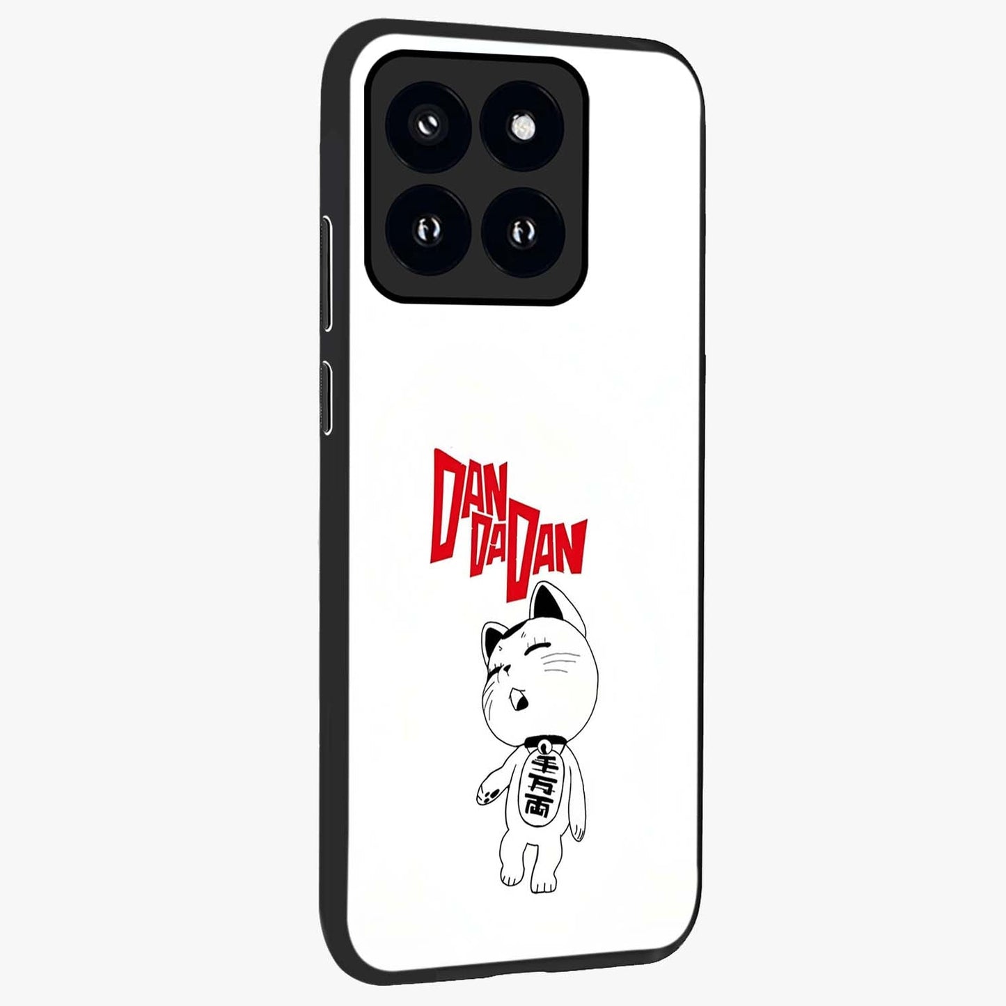 Playful Spirit Charm Glass Case upright view showcasing vibrant charm artwork with fun artistic theme.