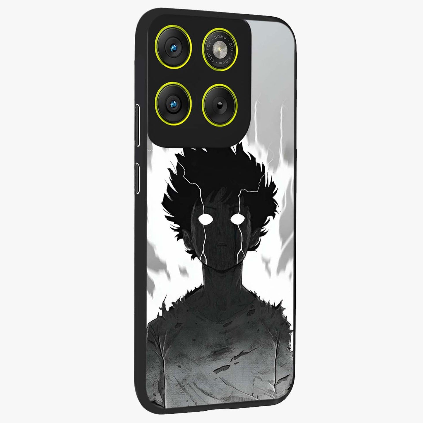 Awakened Inner Rage Glass Case upright view showcasing dramatic artwork with strong expressive aesthetic.