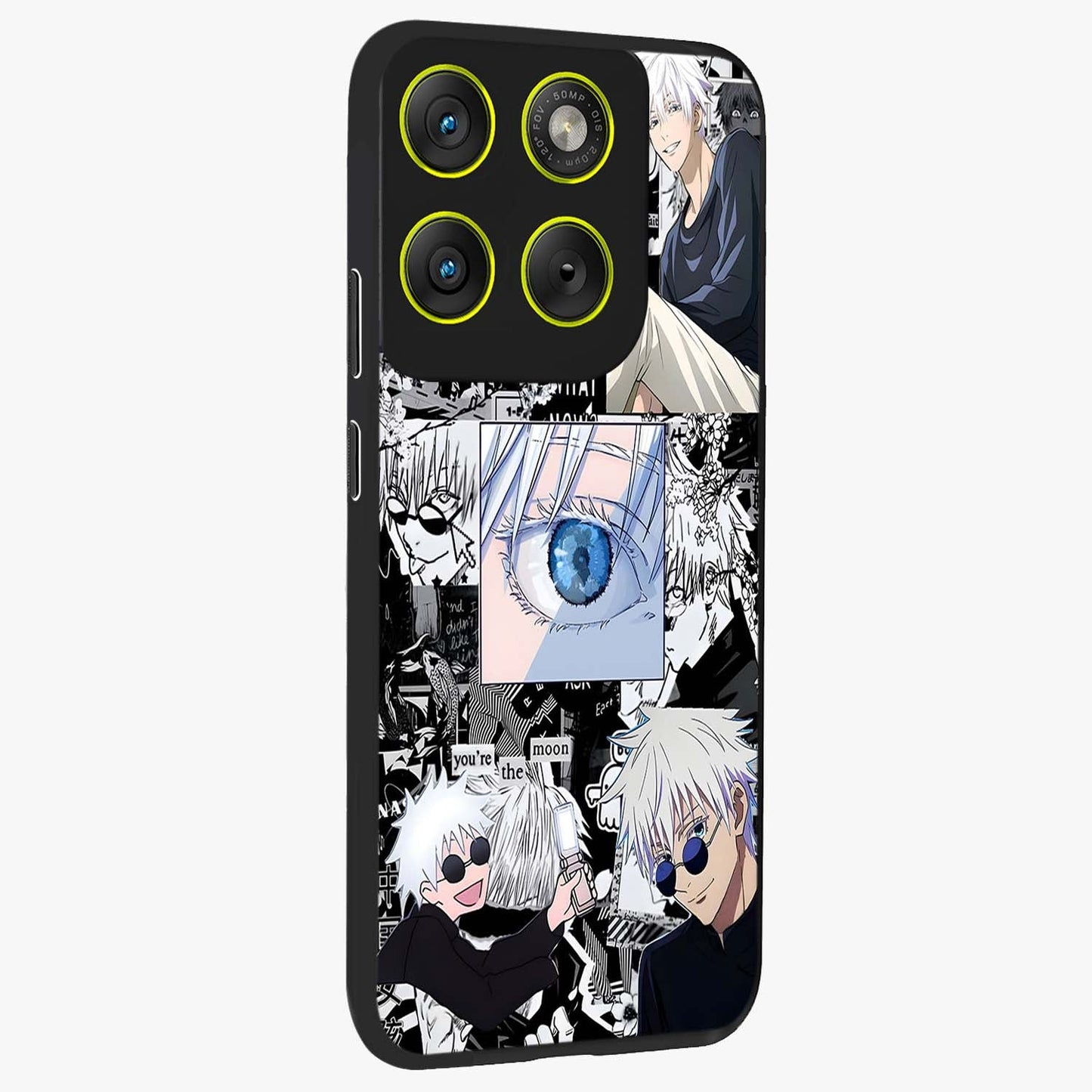 Infinity Sorcerer Chaos Glass Case upright view showcasing dramatic sorcerer artwork with chaotic mystical theme.
