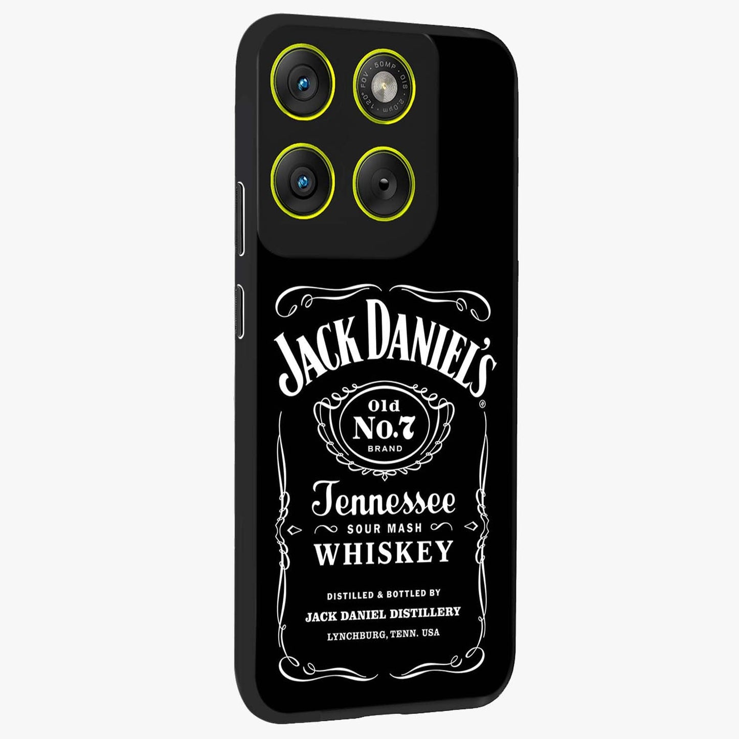 Vintage Whiskey Heritage Glass Case upright view showcasing stylish vintage whiskey artwork with timeless bar culture theme.