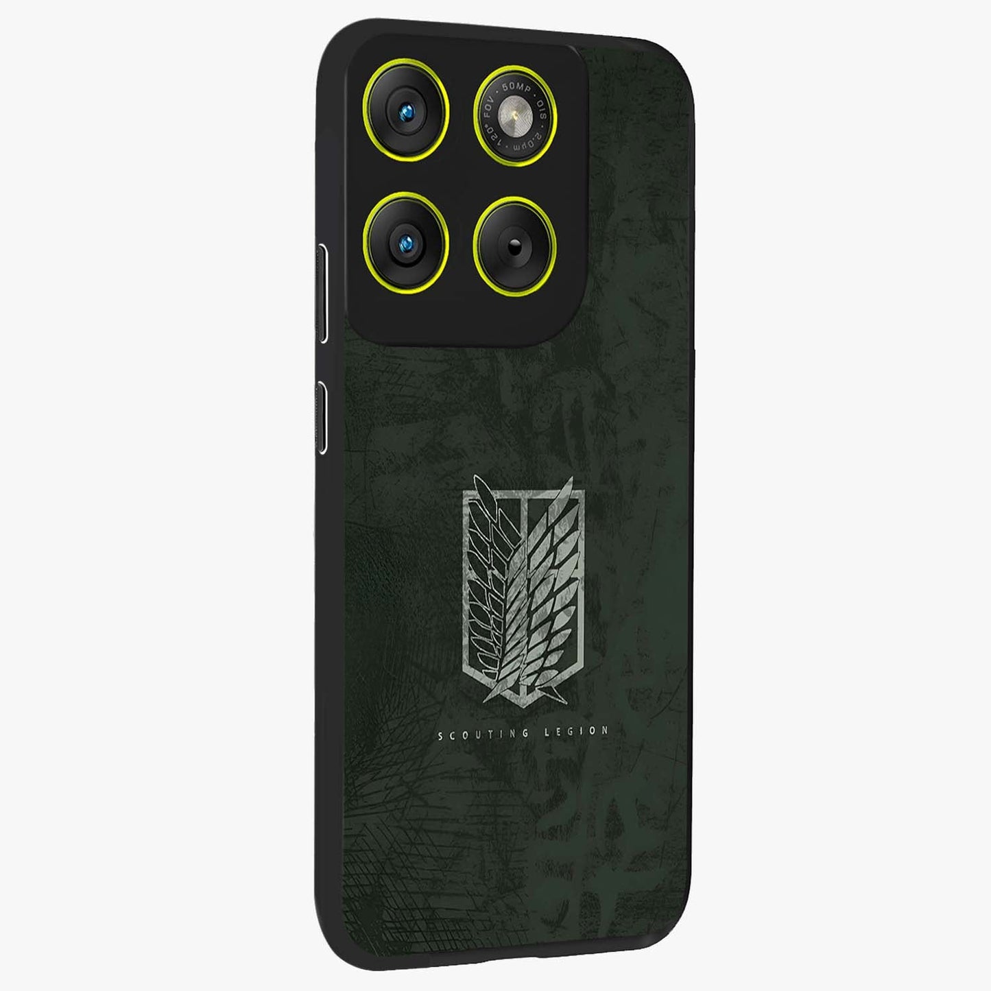Wings Of Freedom Glass Case upright view showcasing powerful wings artwork with freedom themed design.