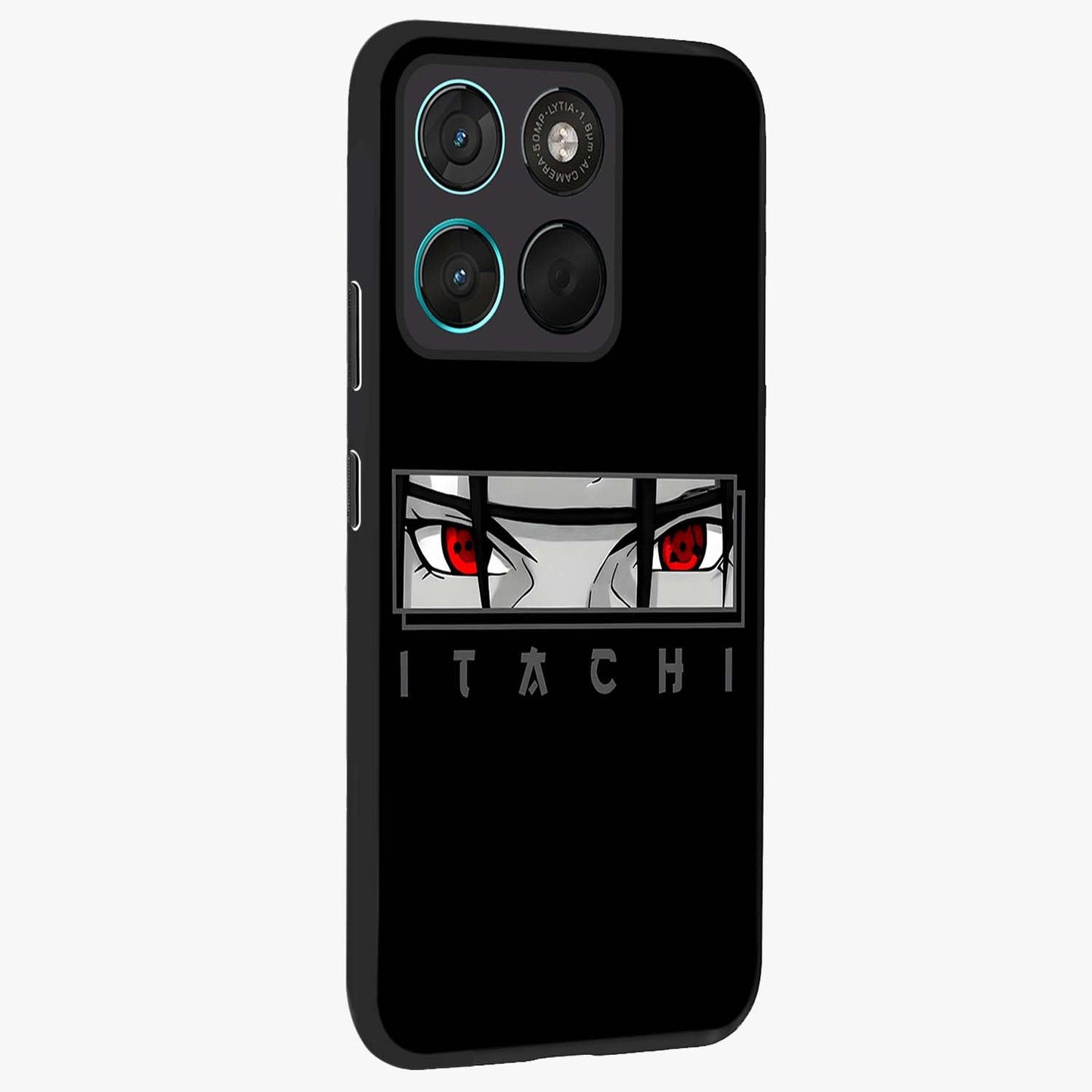 Scarlet Gaze Dominance Glass Case upright view showcasing powerful dramatic artwork with dominant artistic theme.
